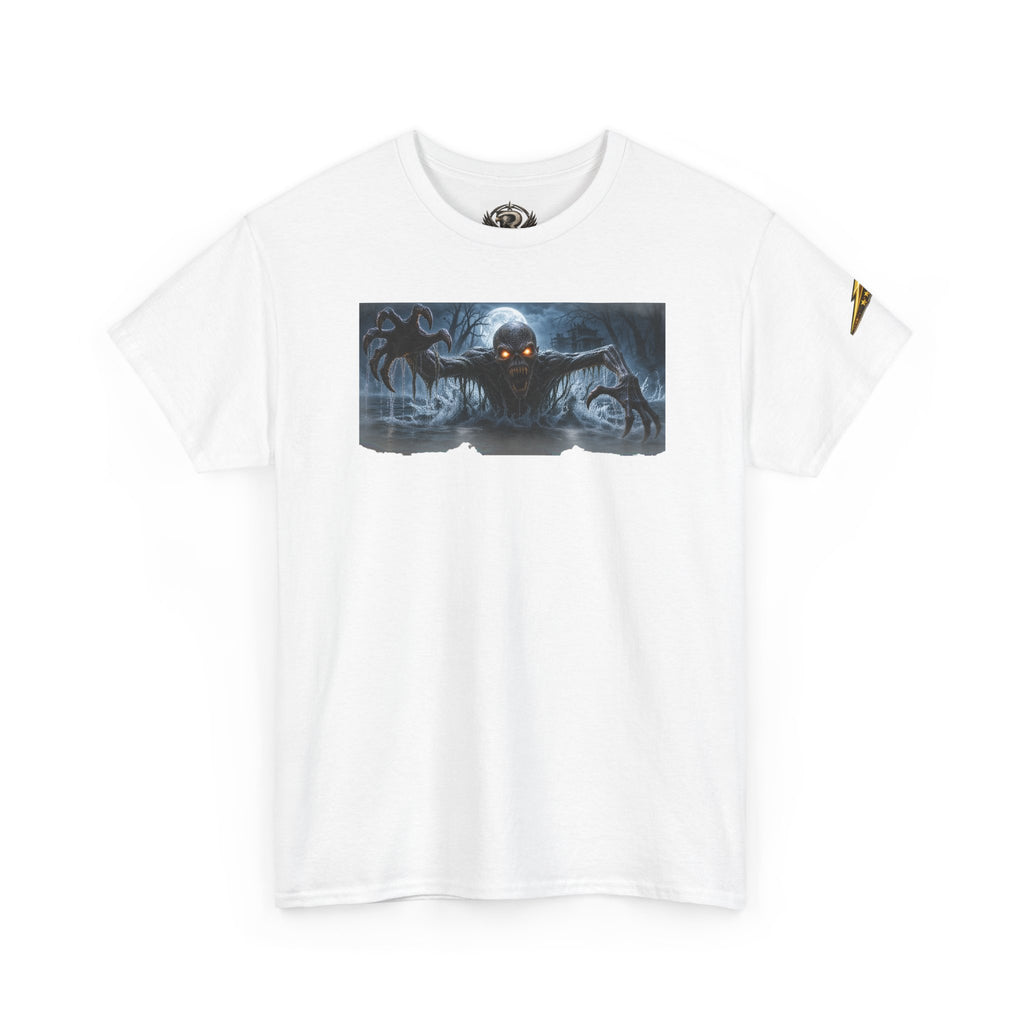 Horror Night Graphic Tee — Creepy Demon Design