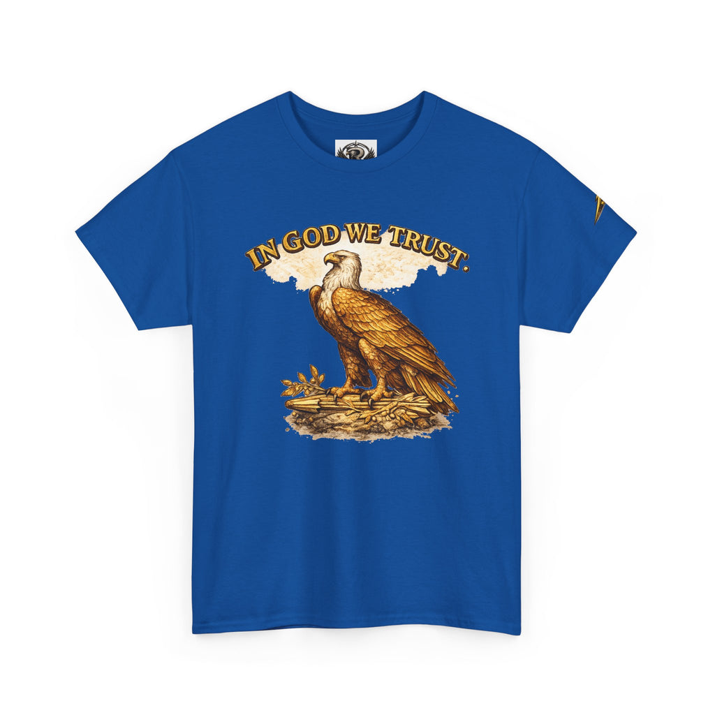 T-Shirt — "In God We Trust" Eagle & American Flag Patriotic Tee