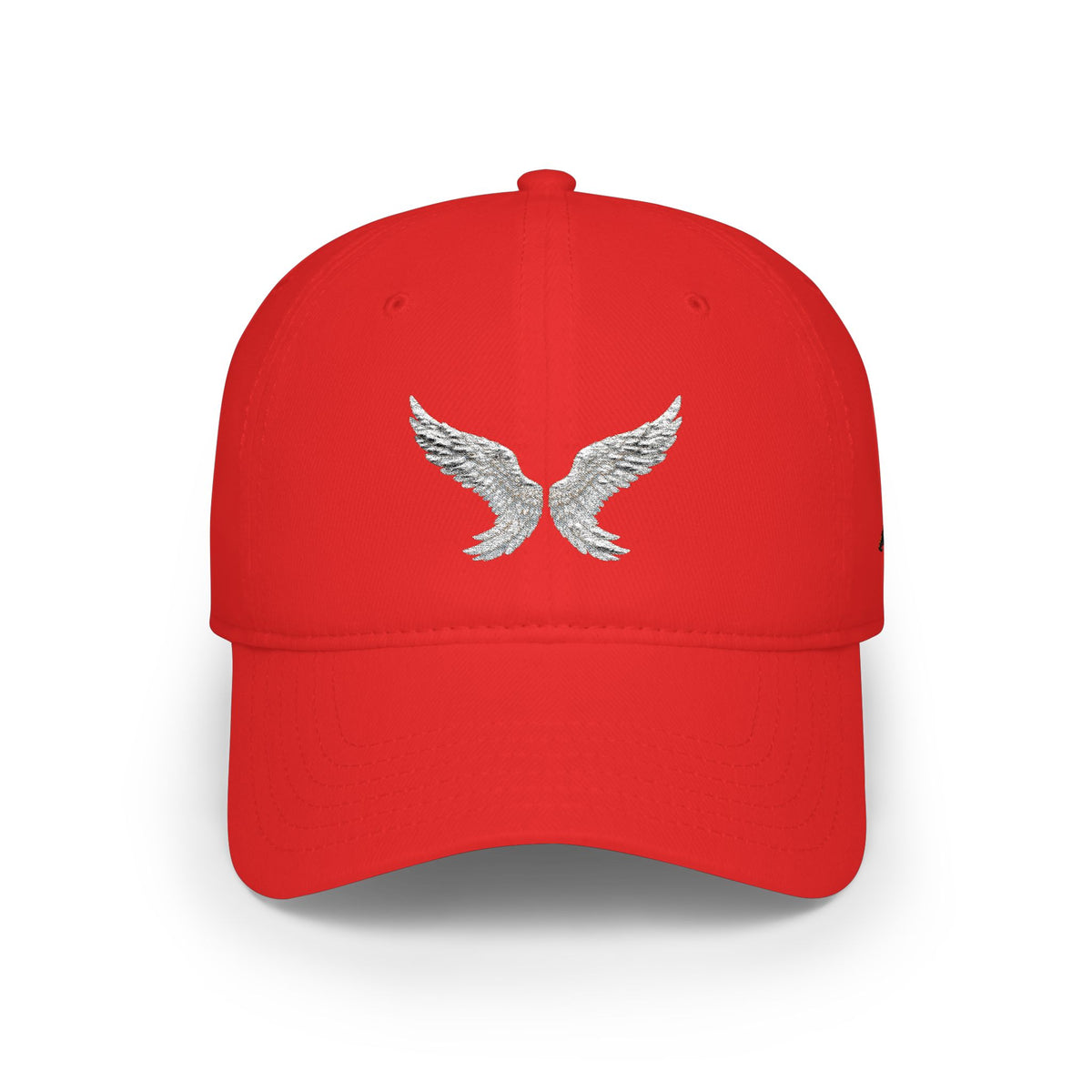 Silver Angel Wings Embroidery — Low Profile Baseball Cap