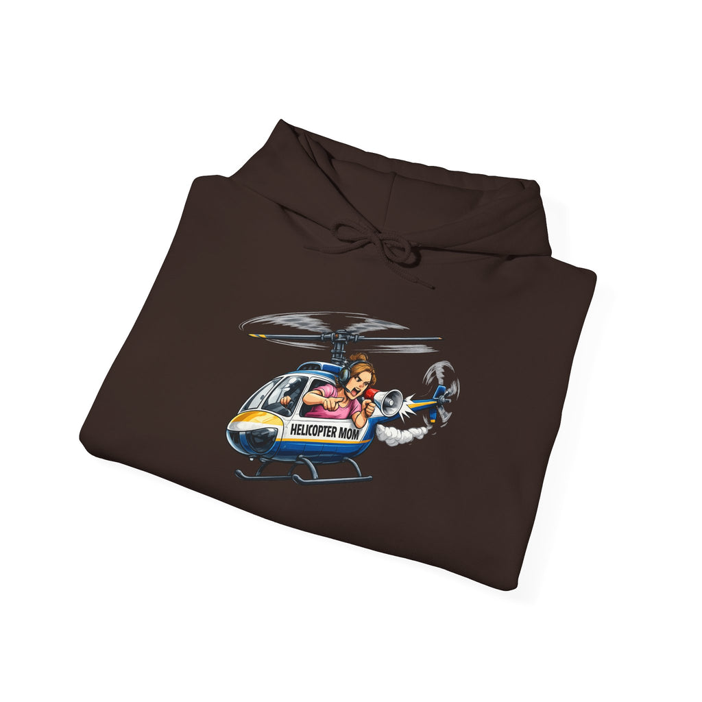 Helicopter Rescue Graphic Hoodie — Vintage Pilot Cartoon Sweatshirt