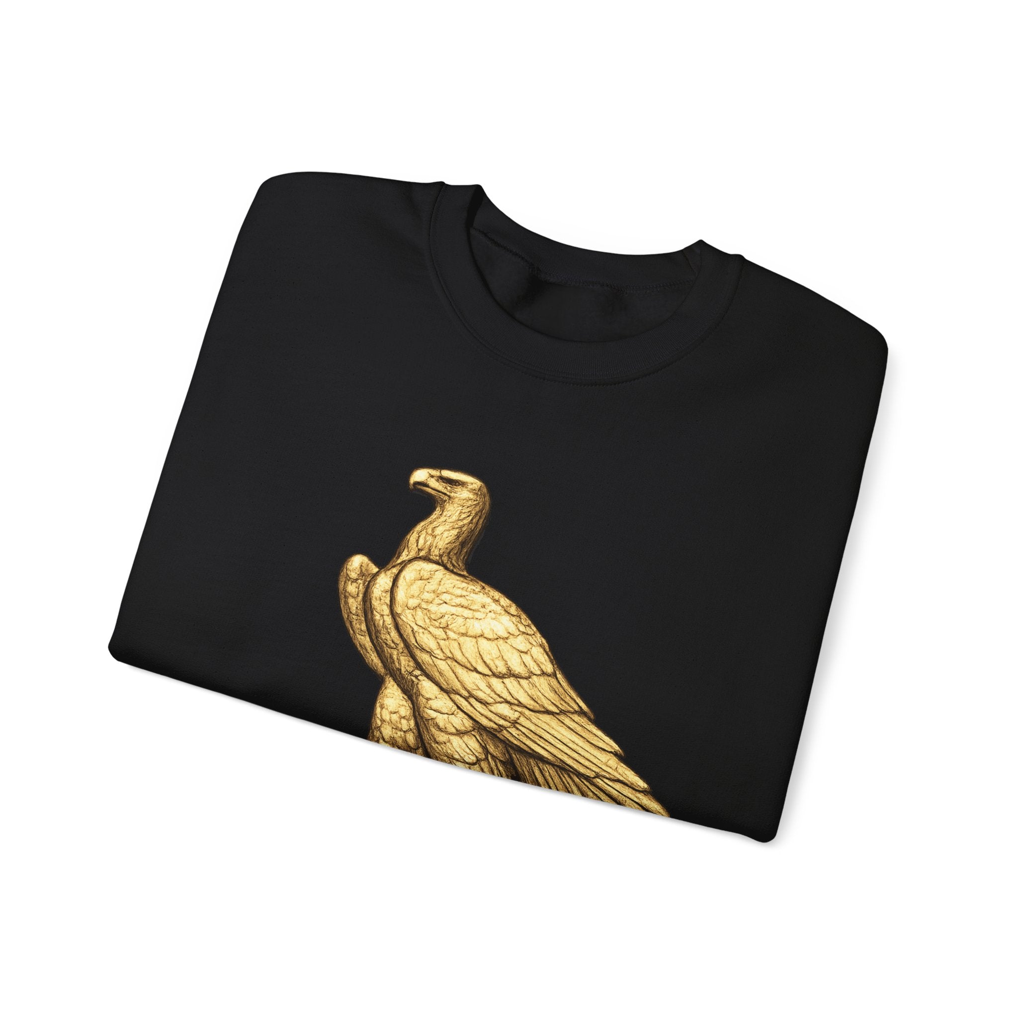Crewneck Sweatshirt — Gold Eagle 'In God We Trust' Patriotic Pullover