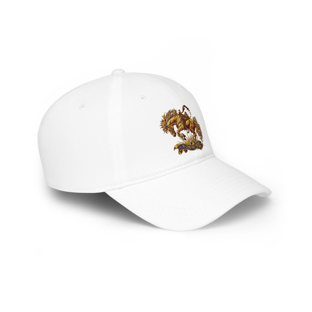 Horse Embroidered Baseball Cap — In God We Trust Design