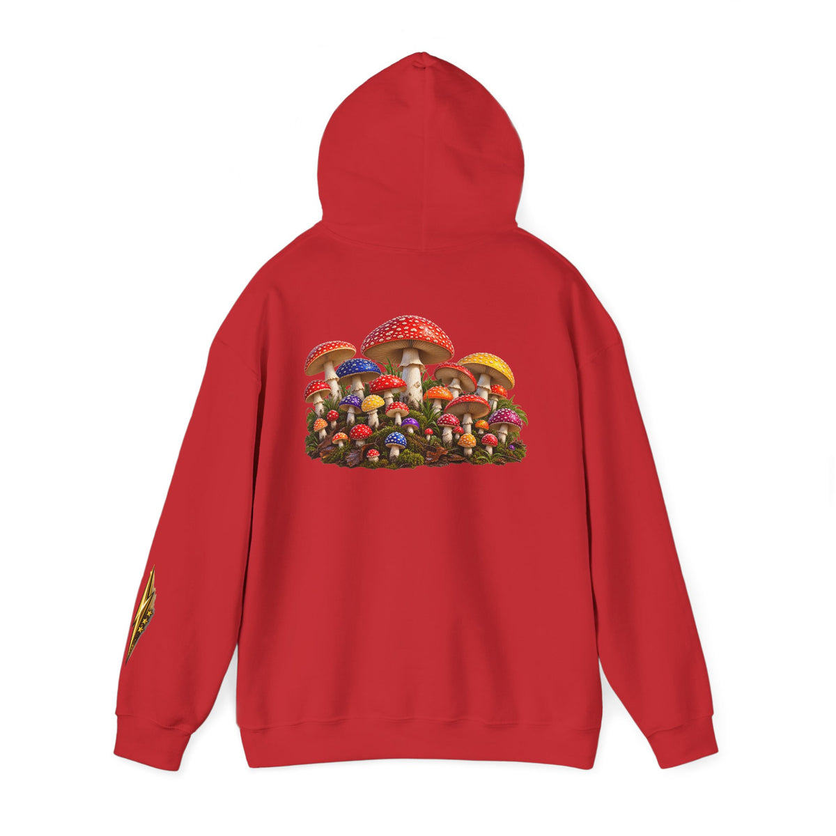 Mushroom Hoodie — Vintage Fly Agaric Fungi Graphic Pullover