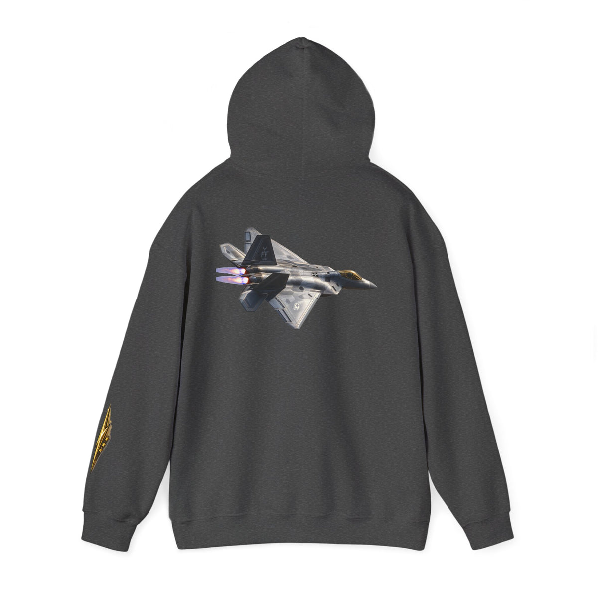 F-22 Raptor Jet Hoodie — Military Aircraft Pilot Flight Sweatshirt