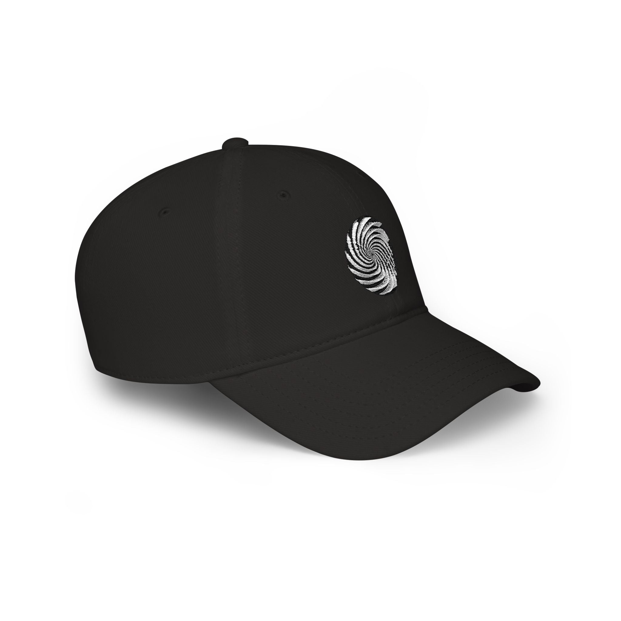 Spiral Swirl Embroidered Cap — Low Profile Baseball Hat