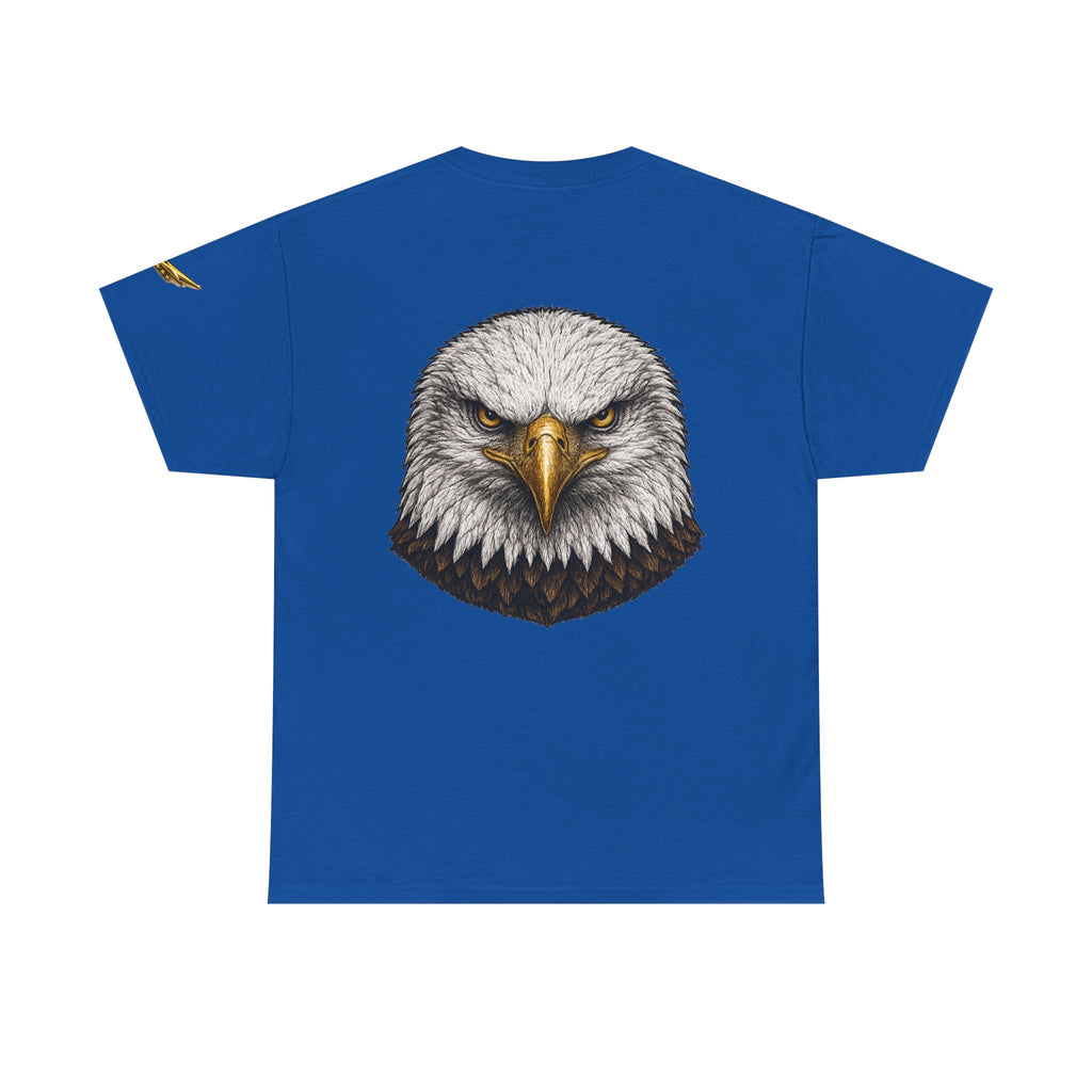 Eagle Head Graphic T‑Shirt — Fierce Bald Eagle Back Print