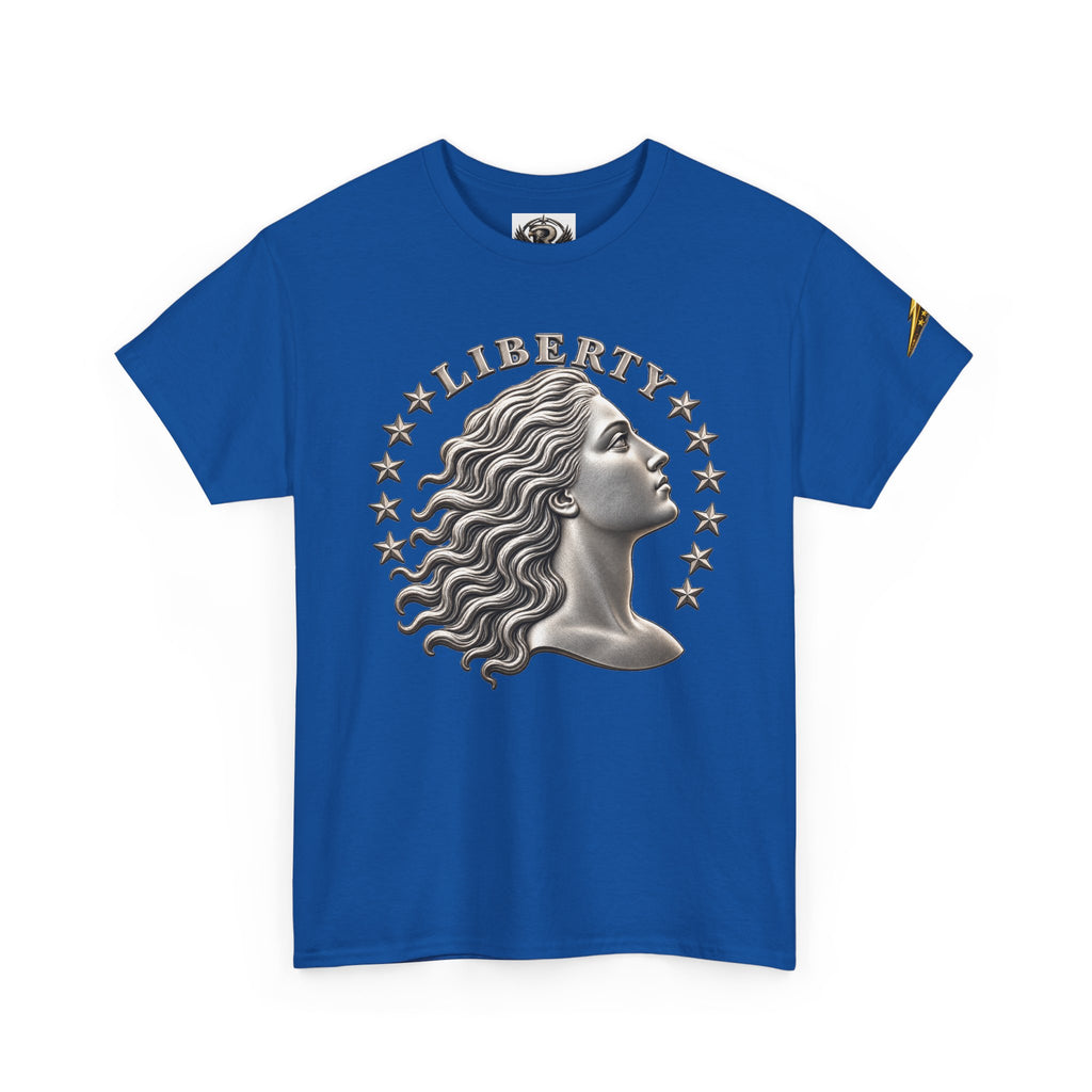 Liberty Eagle T-Shirt — Vintage Liberty Head & Soaring Eagle Graphic Tee