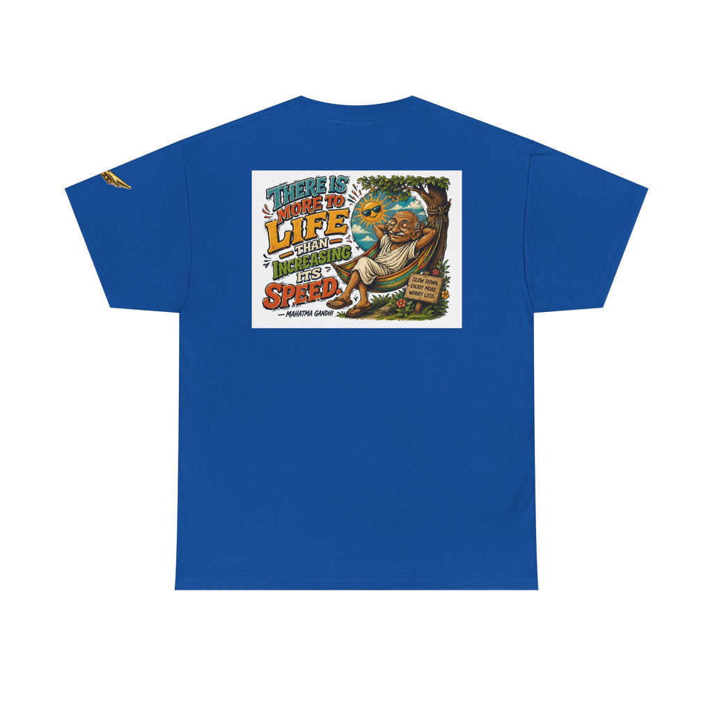 Relaxed Graphic Tee — "There Is More To Life Than Increasing Its Speed" Vintage Beach Shirt