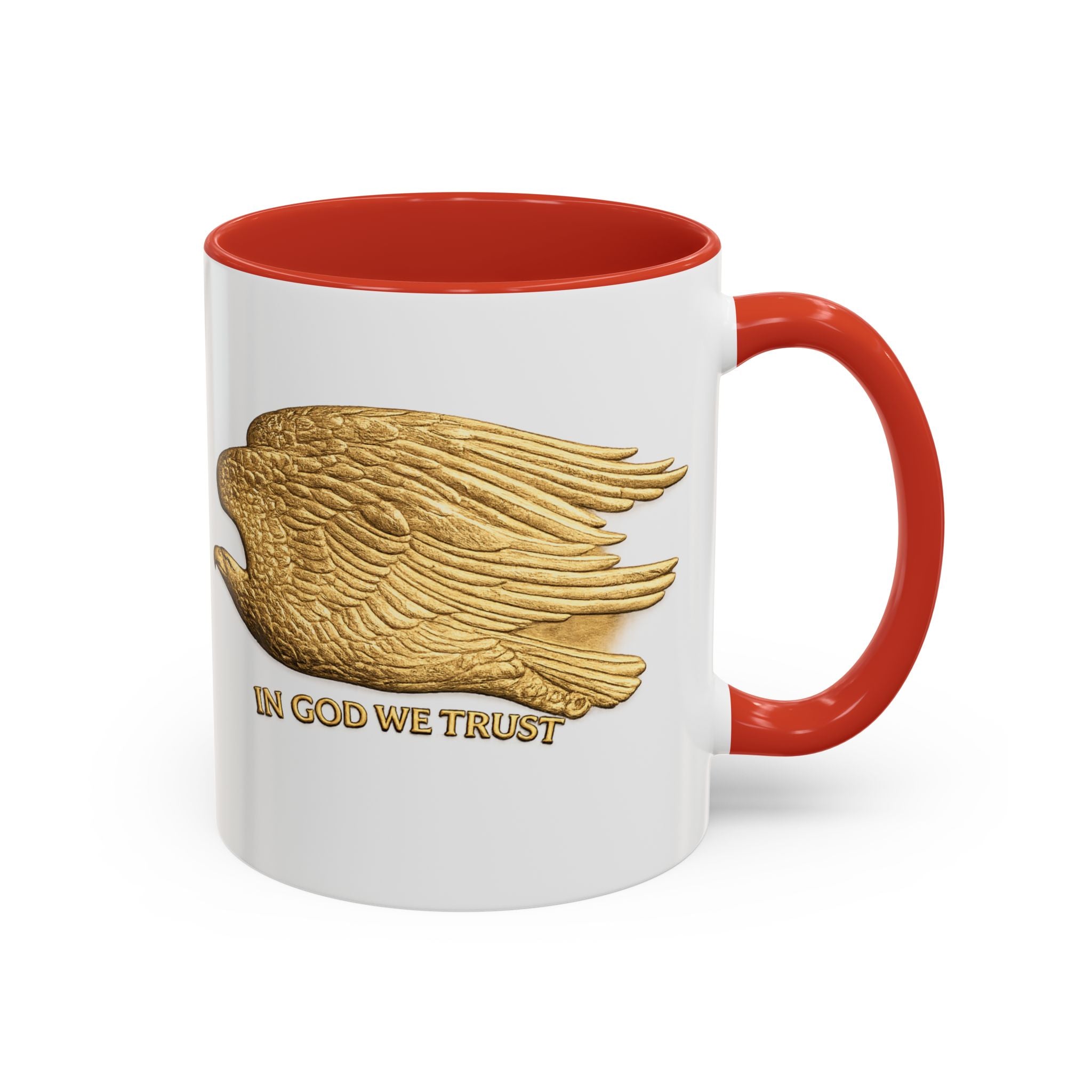 Gold Eagle "In God We Trust" Accent Coffee Mug