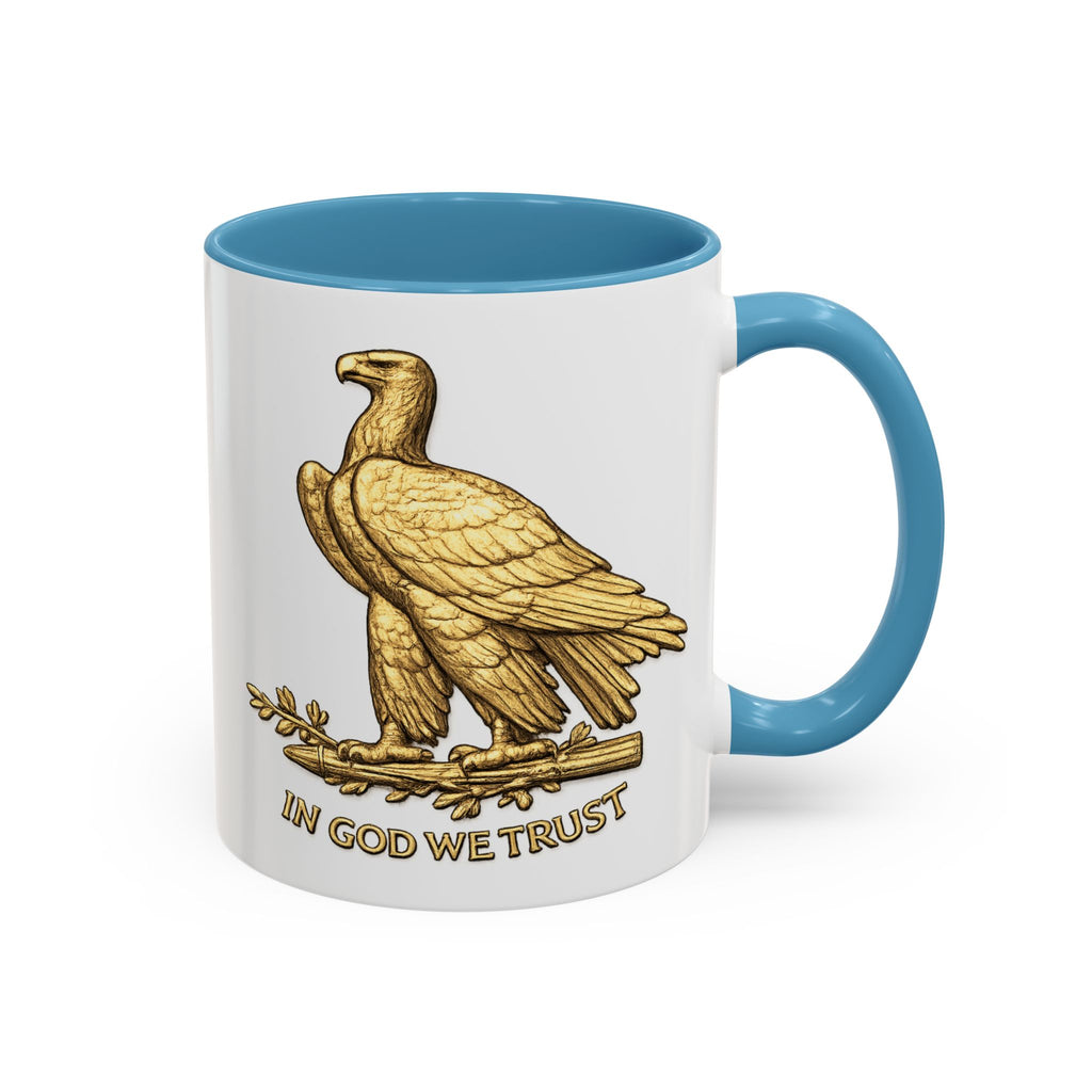 Gold Eagle "In God We Trust" Accent Coffee Mug