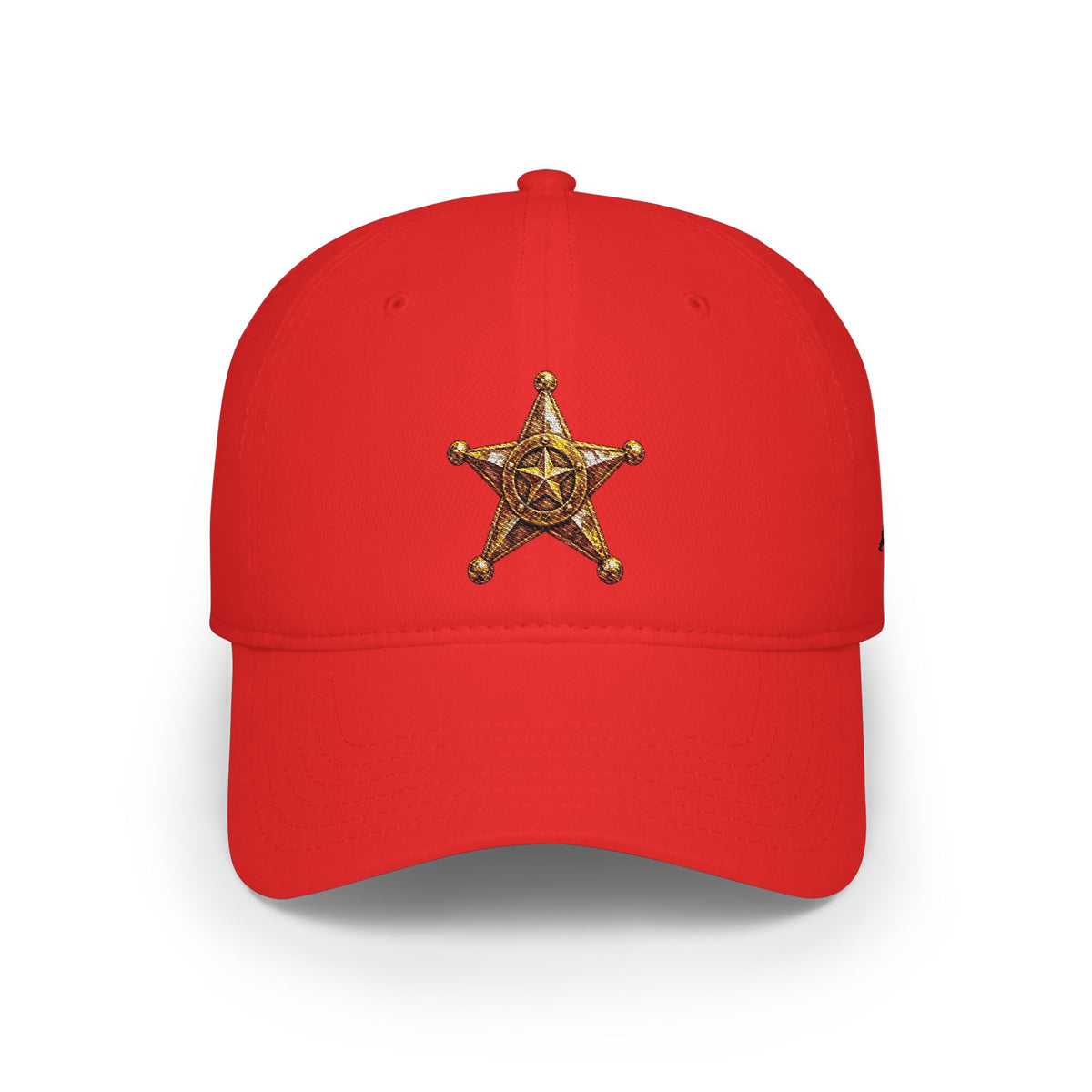Sheriff Star Cap — Low Profile Baseball Hat with Gold Badge Embroidery