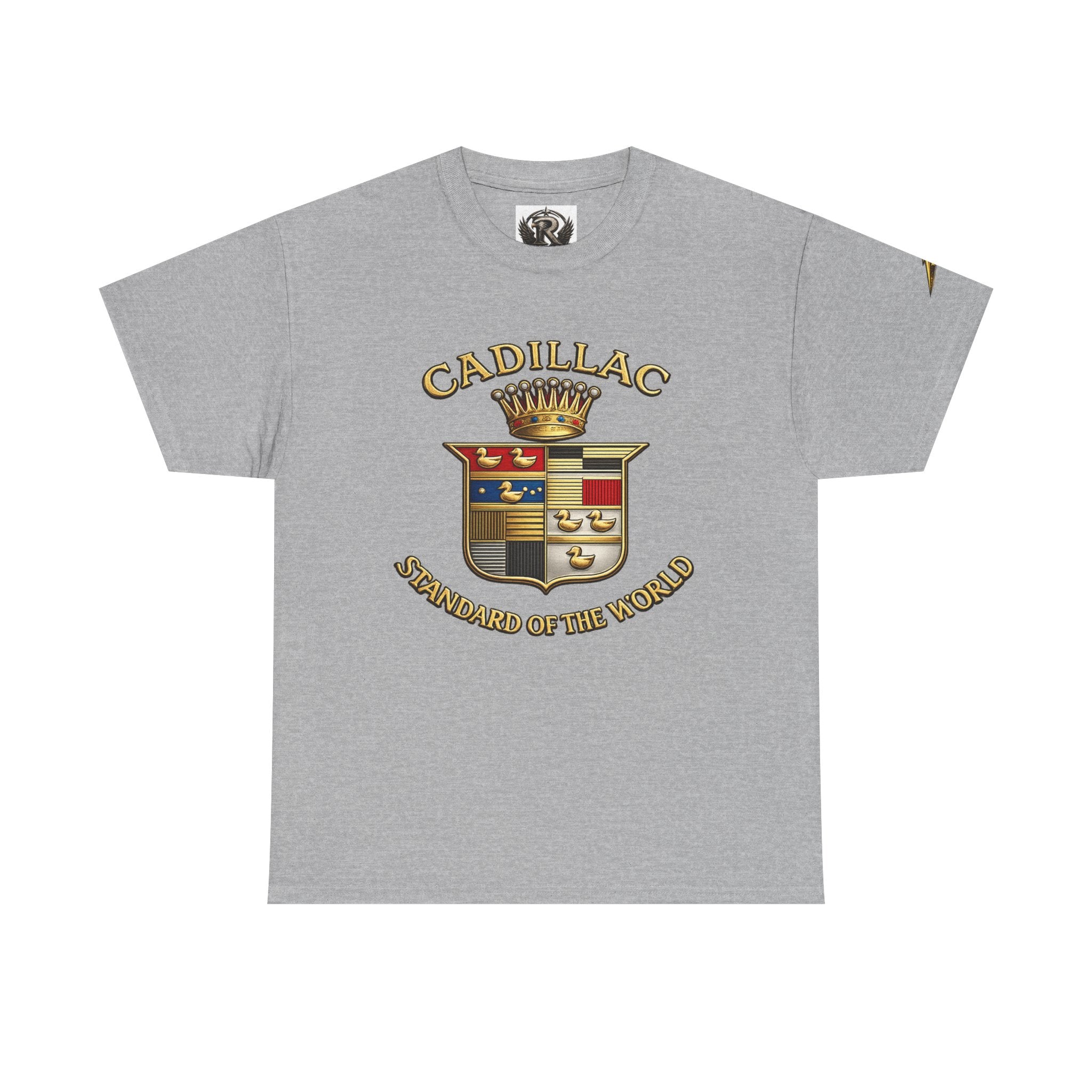 Cadillac Crest T‑Shirt — 'Standard of the World' Vintage Logo Tee