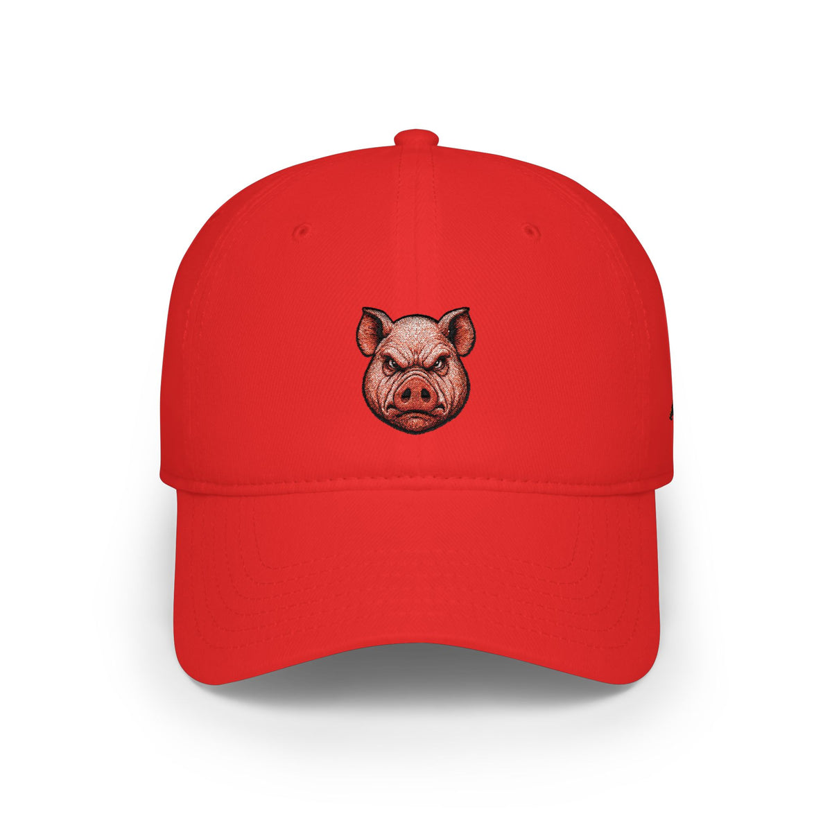 Pig Head Baseball Cap — Embroidered Farmyard Hat for Animal Lovers