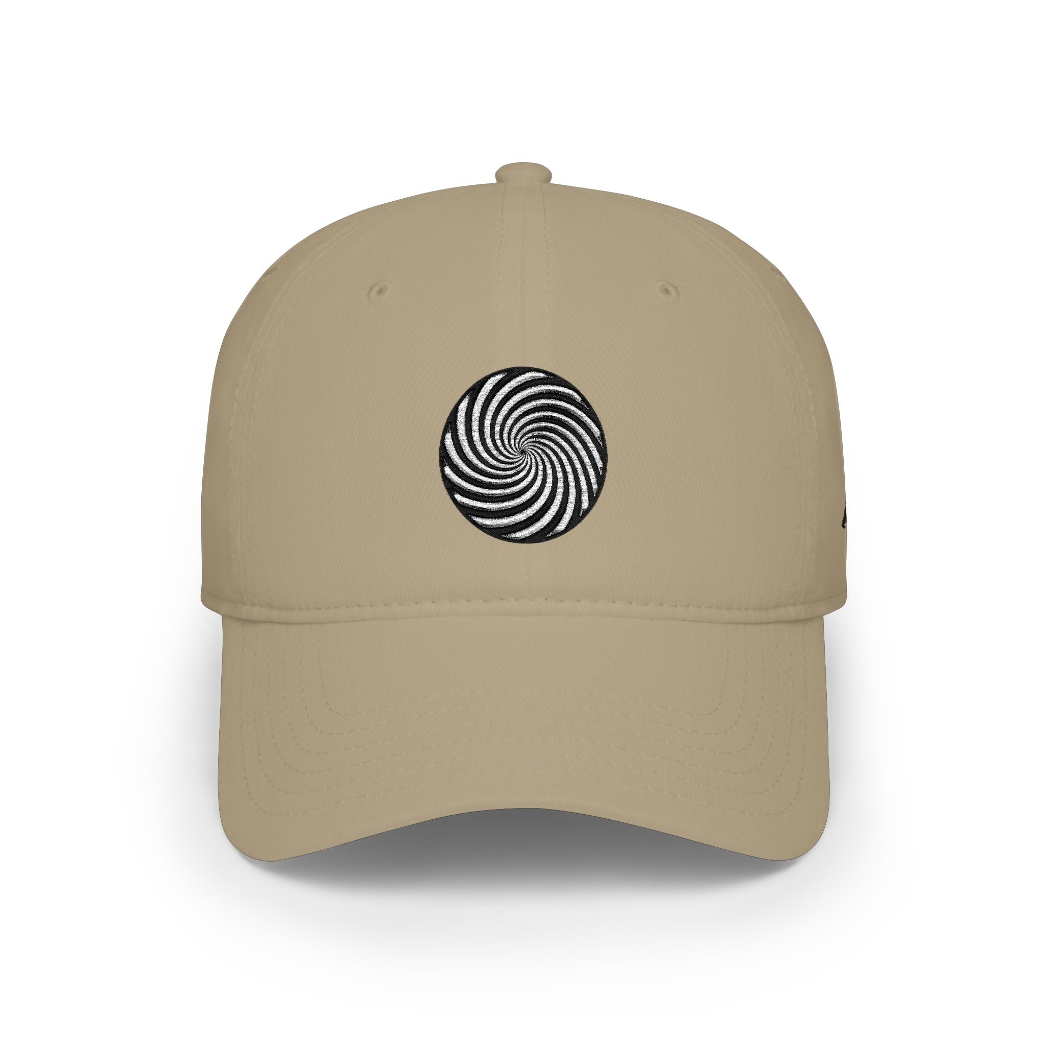 Spiral Swirl Embroidered Cap — Low Profile Baseball Hat