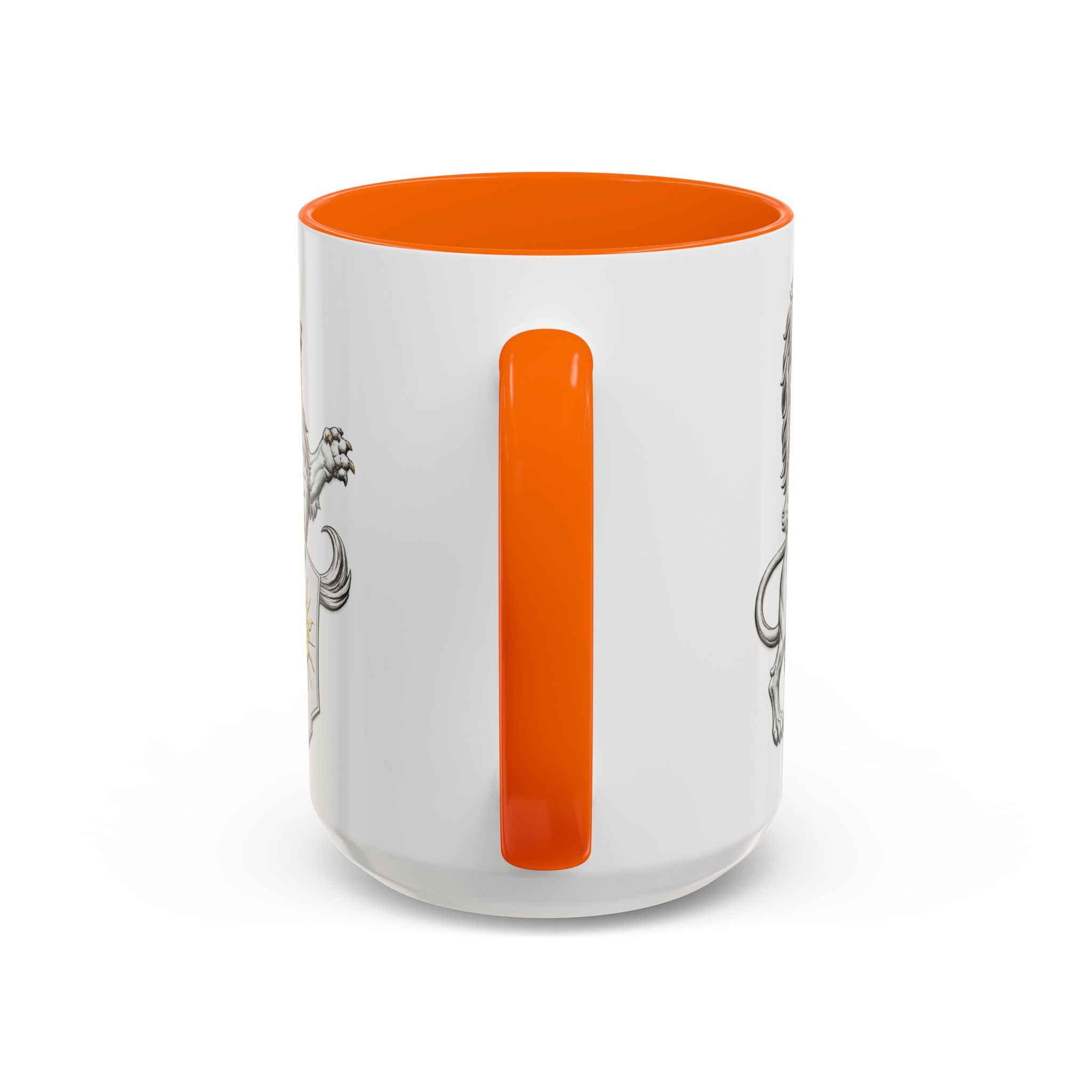 Royal Lion Crest Coffee Mug — Heraldic Crowned Lion Design (11/15oz)