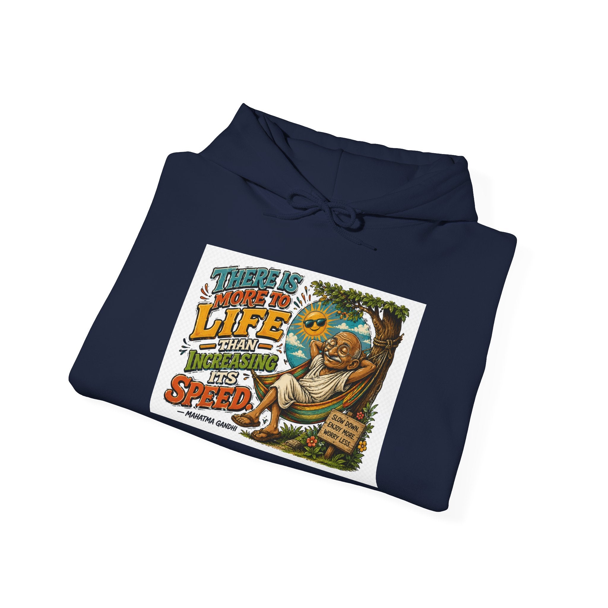 Sloth Life Hoodie — "There Is More to Life Than Speed" Relaxed Pullover