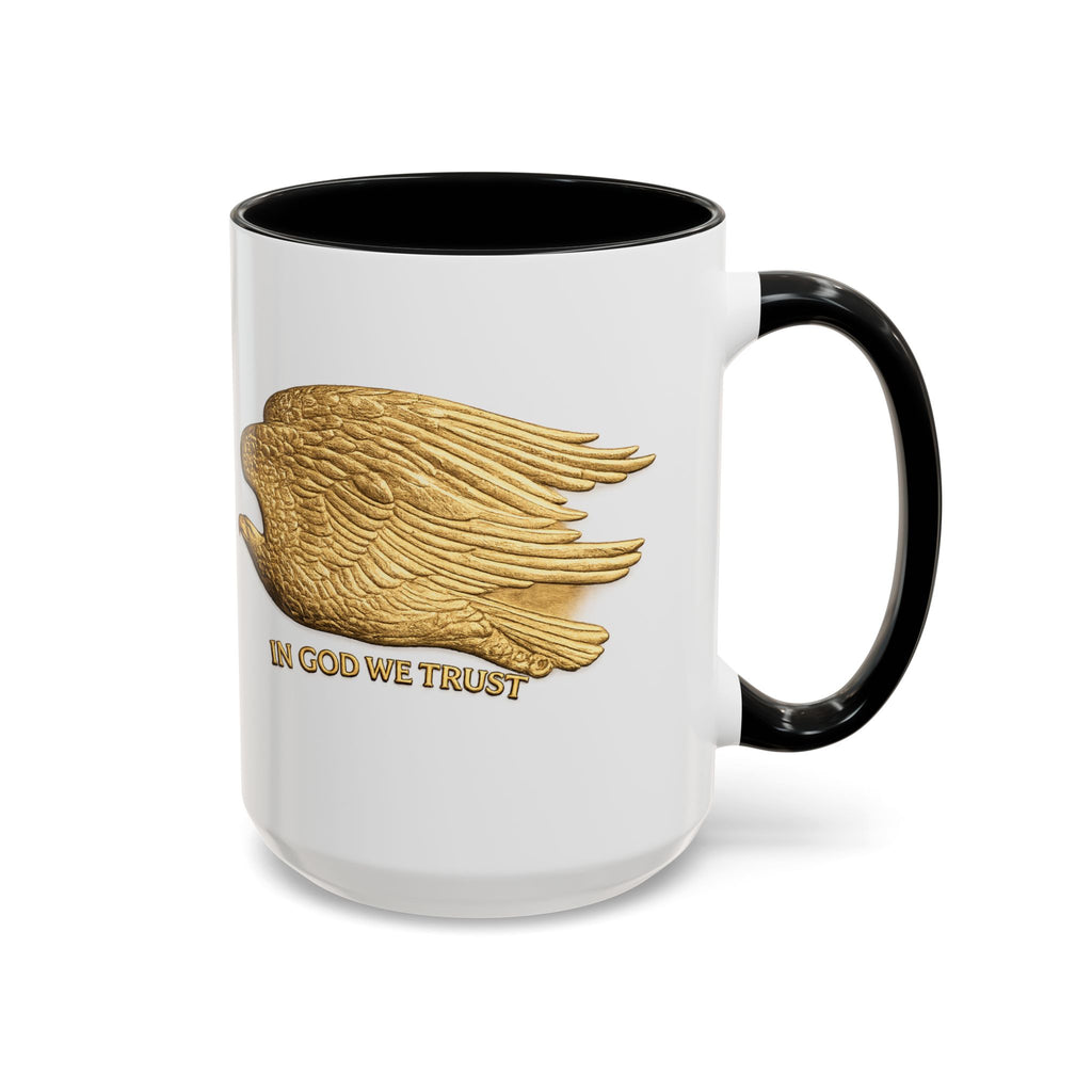 Gold Eagle "In God We Trust" Accent Coffee Mug