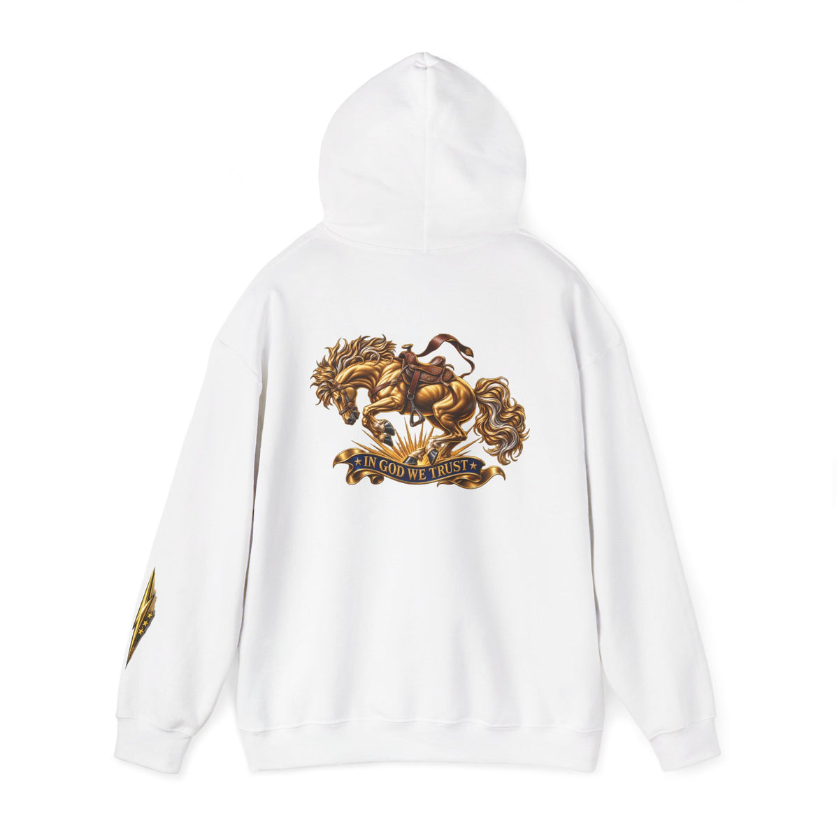 Golden Horse Hoodie — Regal Graphic Sweatshirt