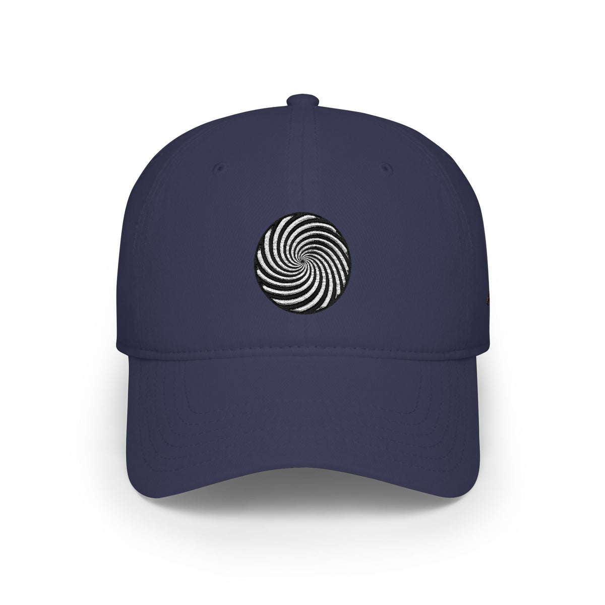 Spiral Swirl Embroidered Cap — Low Profile Baseball Hat