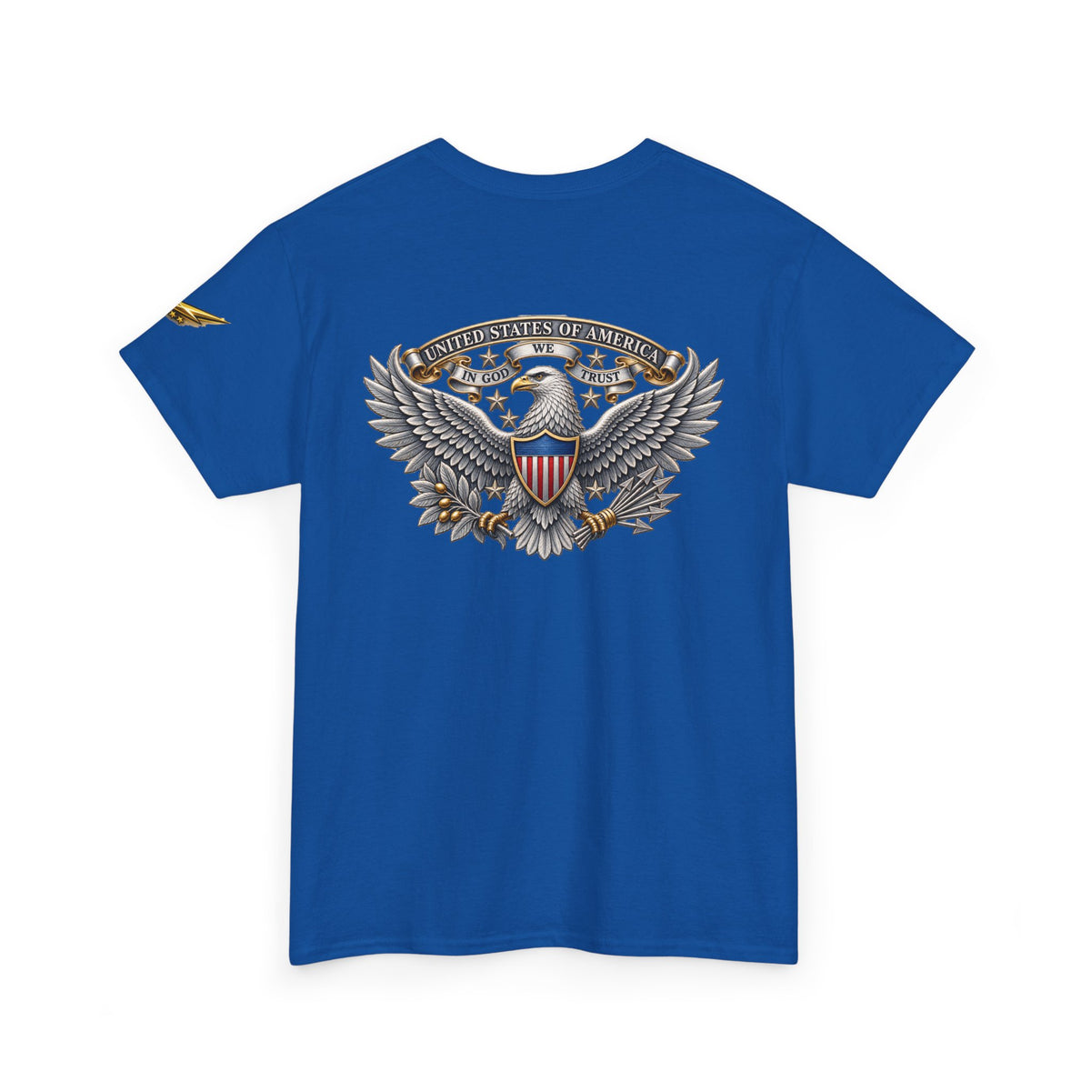 Patriotic Eagle Graphic Tee – American Shield Front & Back T‑Shirt