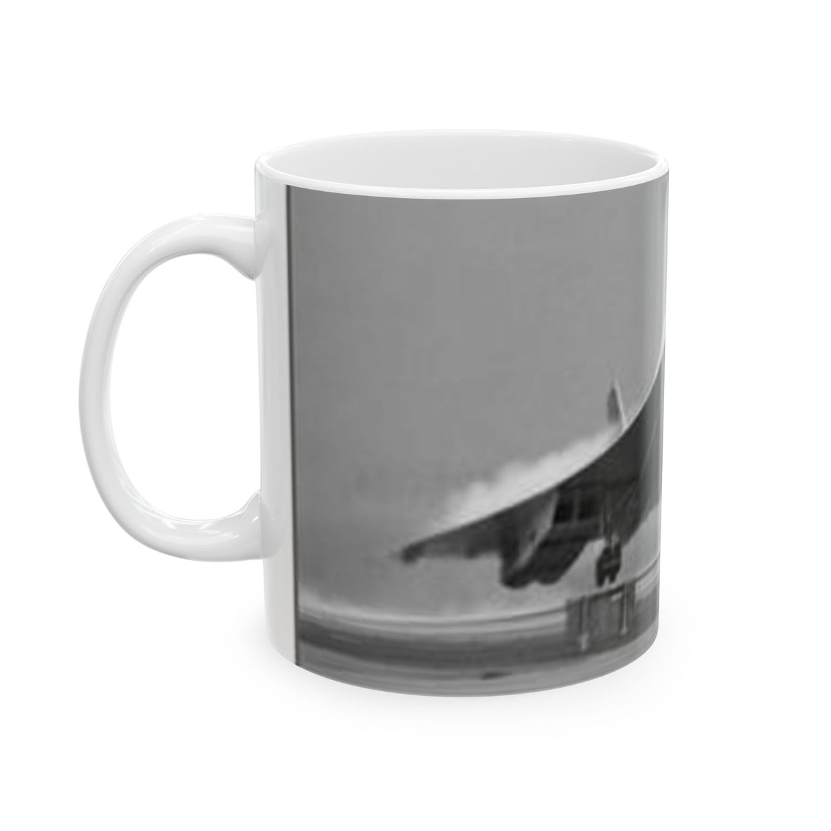 Concorde Takeoff Ceramic Mug — Vintage Supersonic Jet Coffee Cup (11oz/15oz)