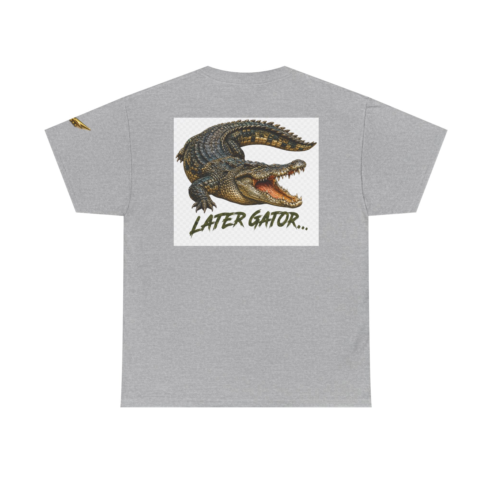 Alligator Graphic Tee — 'Later Gator' Casual Cotton T‑Shirt