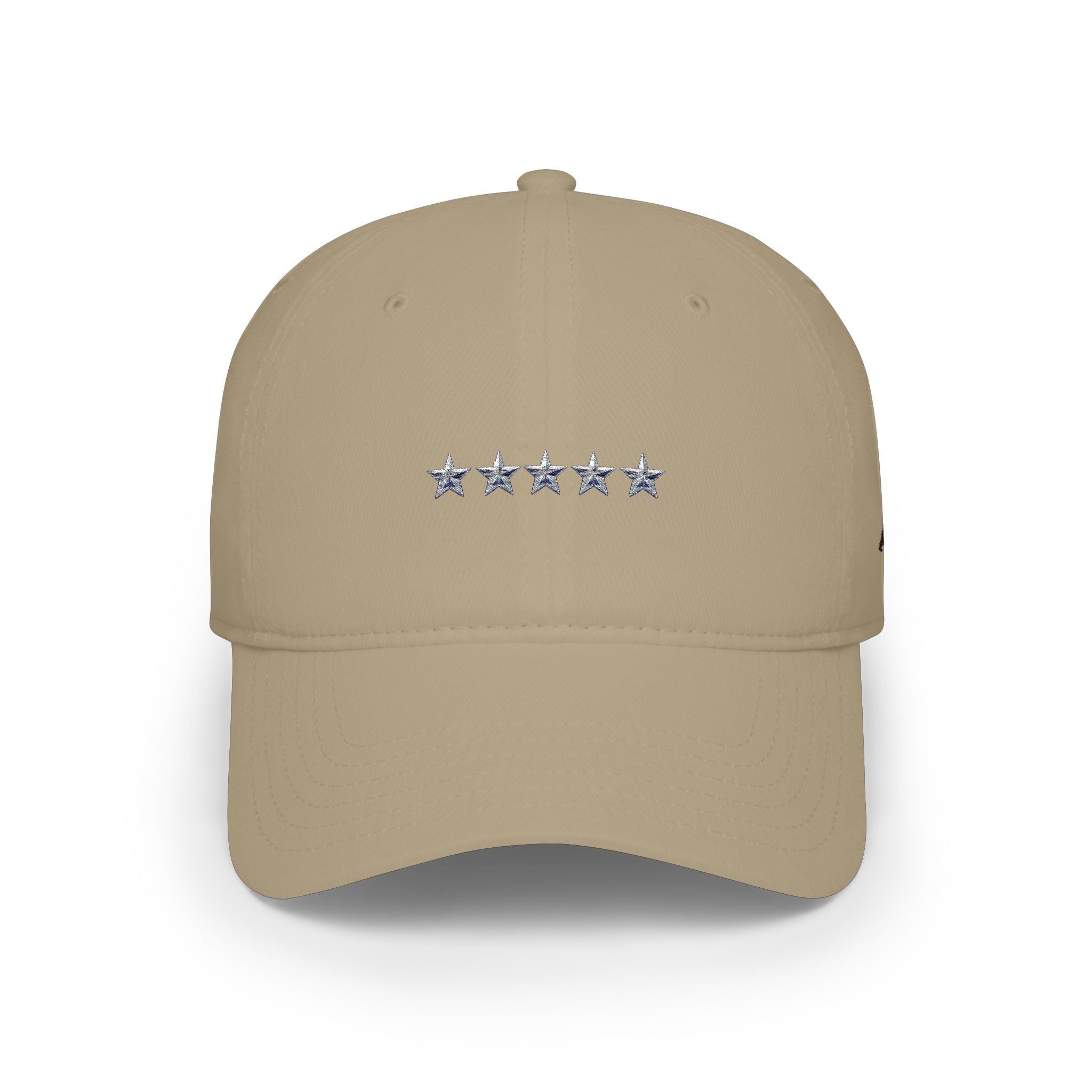 Low Profile Cap with Five Stars Embroidery – Patriotic Baseball Hat