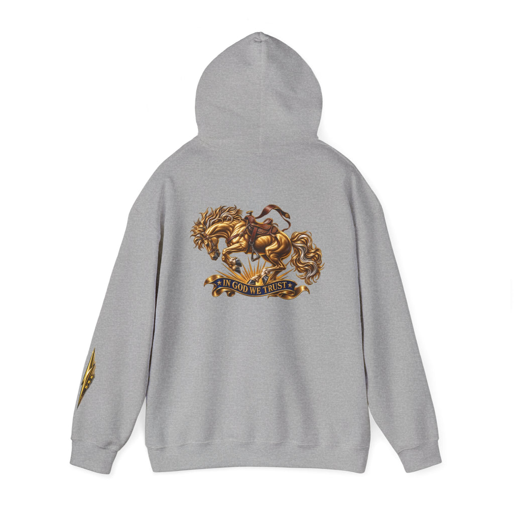 Golden Horse Hoodie — Regal Graphic Sweatshirt