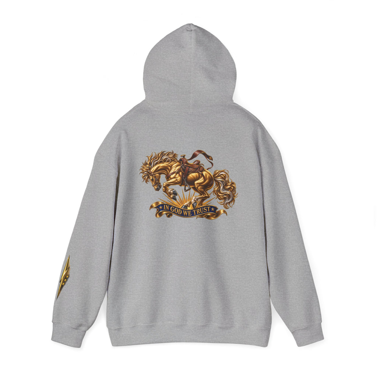 Golden Horse Hoodie — Regal Graphic Sweatshirt