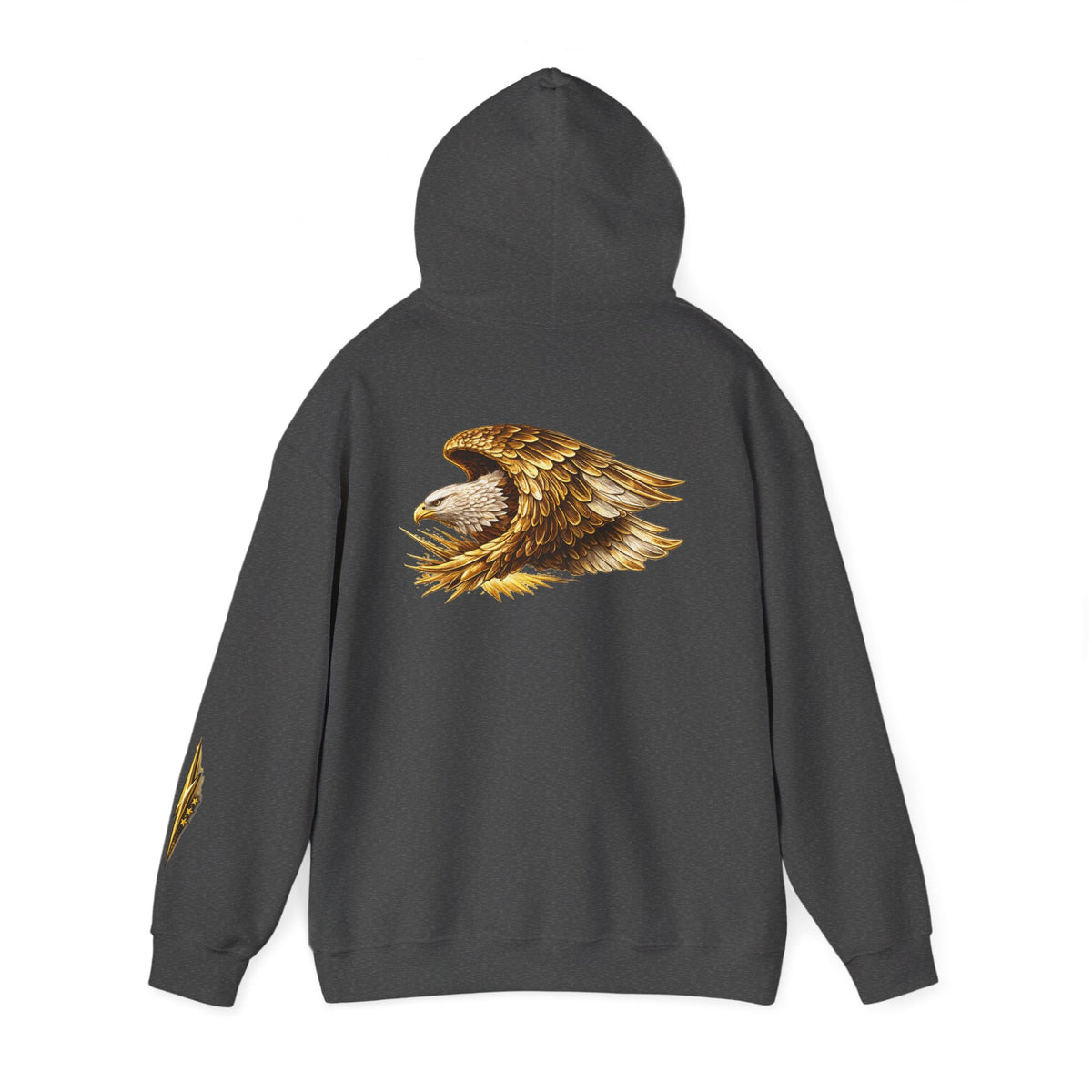 Eagle Wings Hoodie — Golden Bald Eagle Graphic Pullover