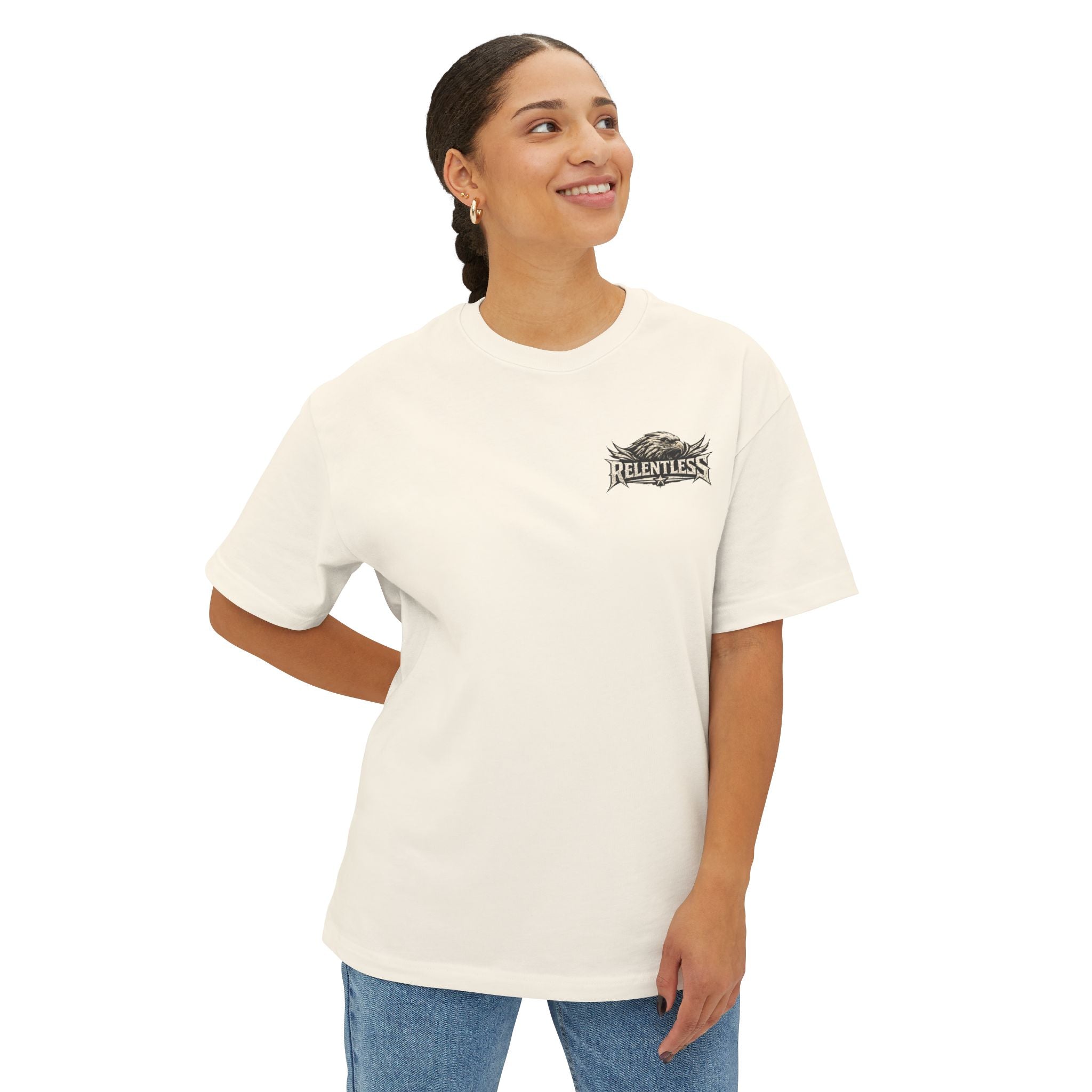 Skull Graphic Tee — "I Have Neither the Time Nor the Crayons to Explain This" Oversized Boxy T-Shirt