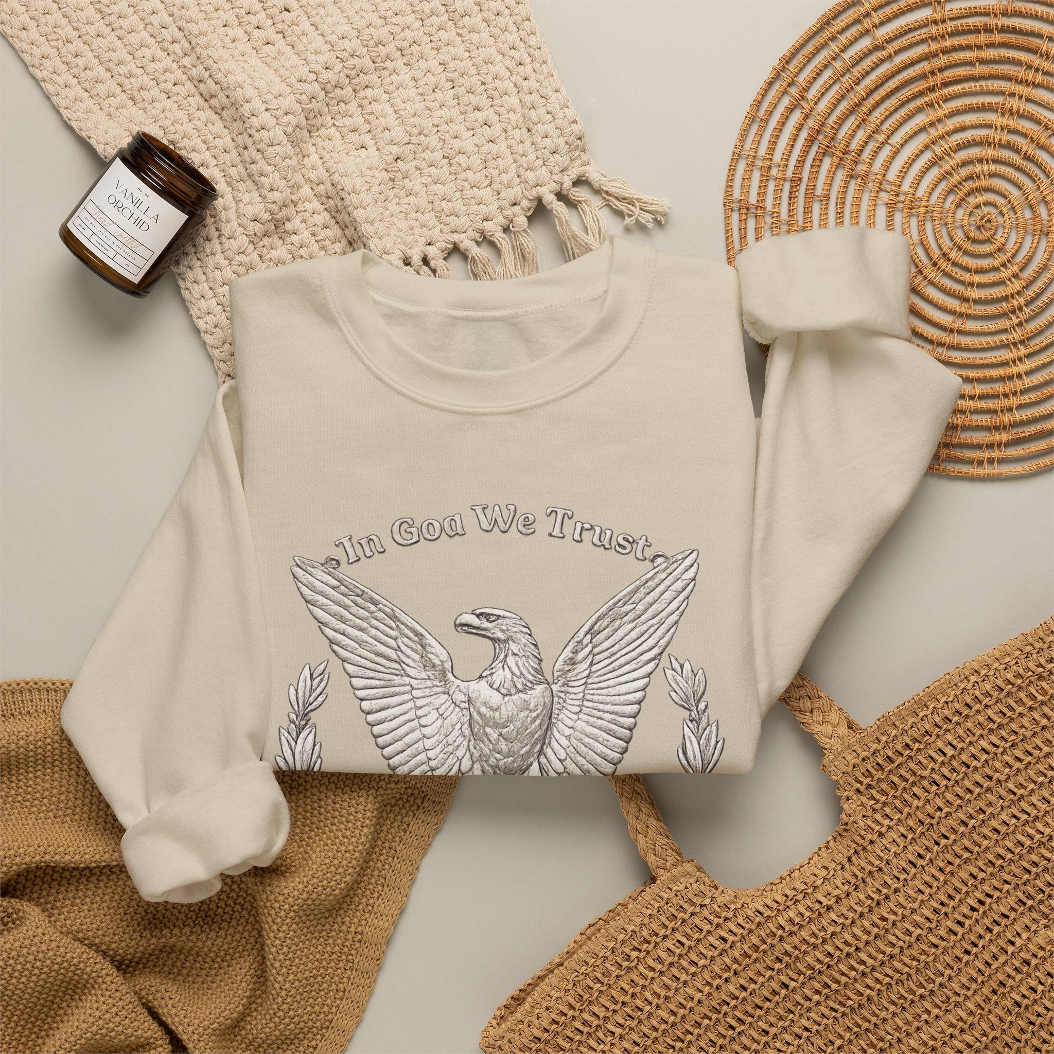 In God We Trust Eagle Crewneck Sweatshirt