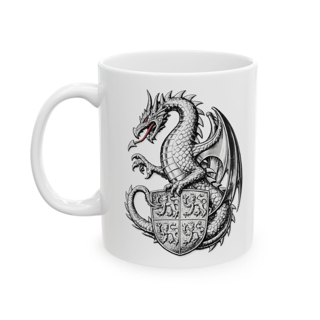 Dragon Ceramic Mug — Gothic Fantasy 11oz & 15oz Coffee Cup
