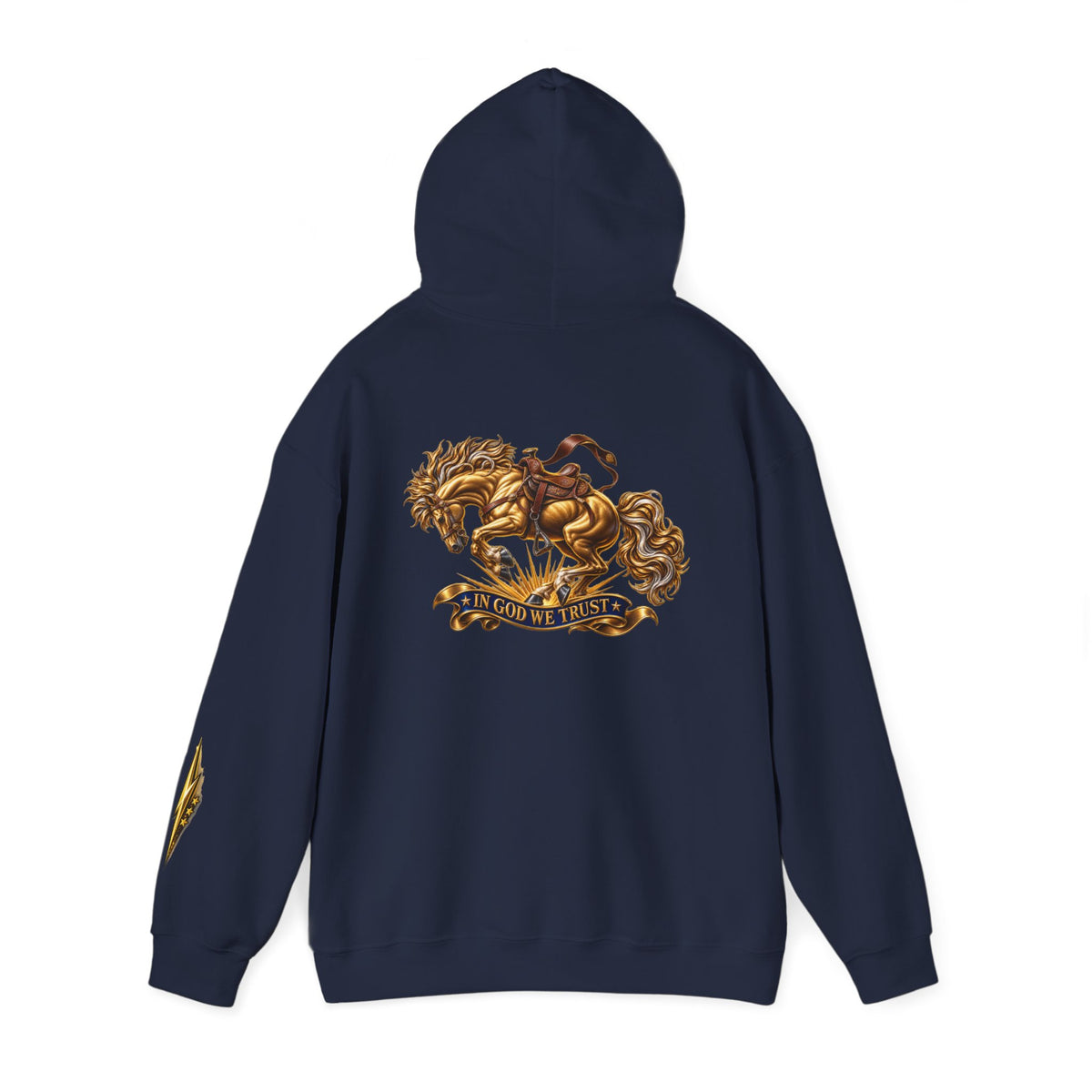 Golden Horse Hoodie — Regal Graphic Sweatshirt