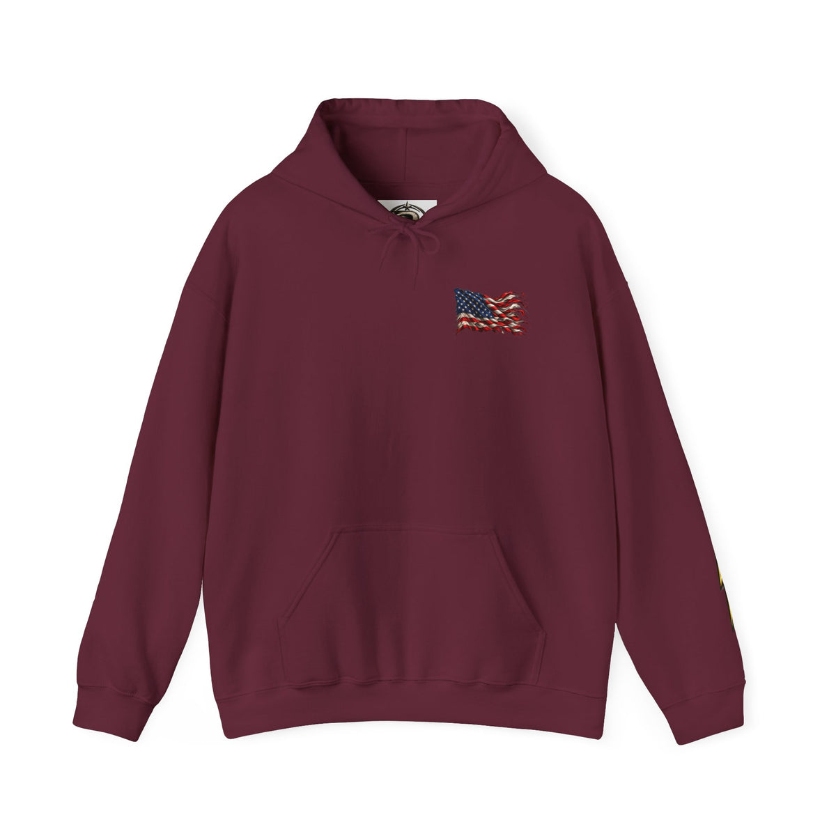 Copy of Dragon Graphic Hoodie — Monochrome Oriental Dragon Back Print, Sleeve Emblem