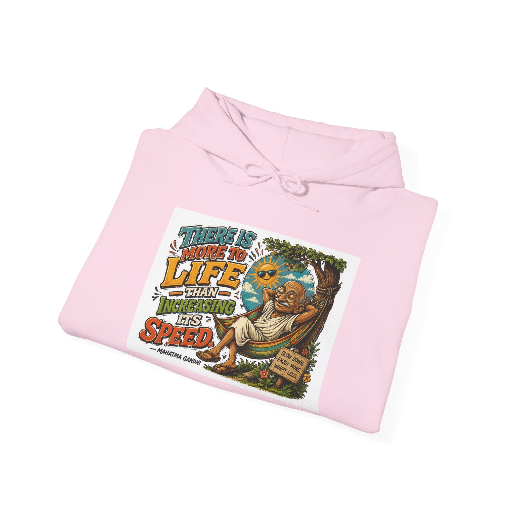 Sloth Life Hoodie — "There Is More to Life Than Speed" Relaxed Pullover