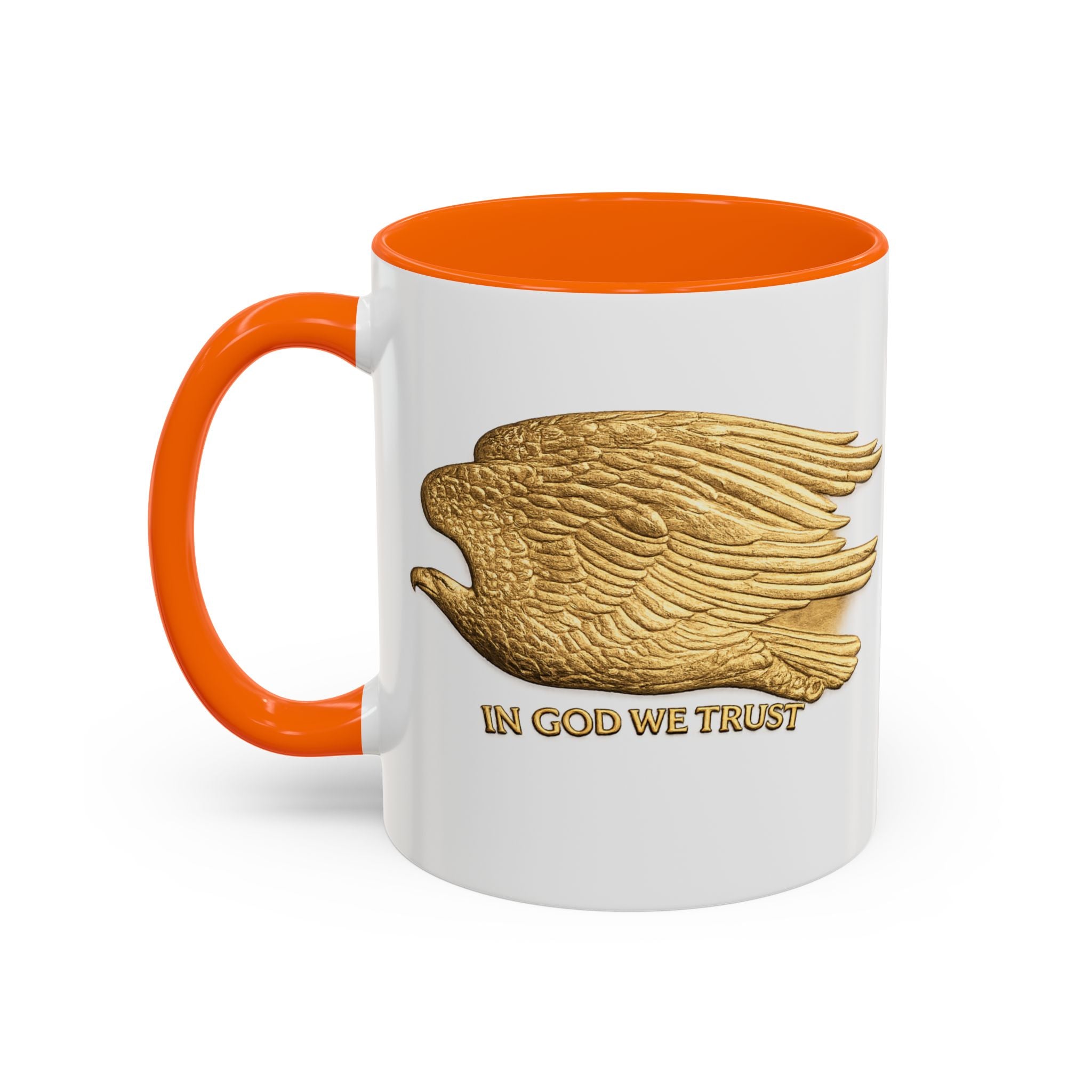 Gold Eagle "In God We Trust" Accent Coffee Mug