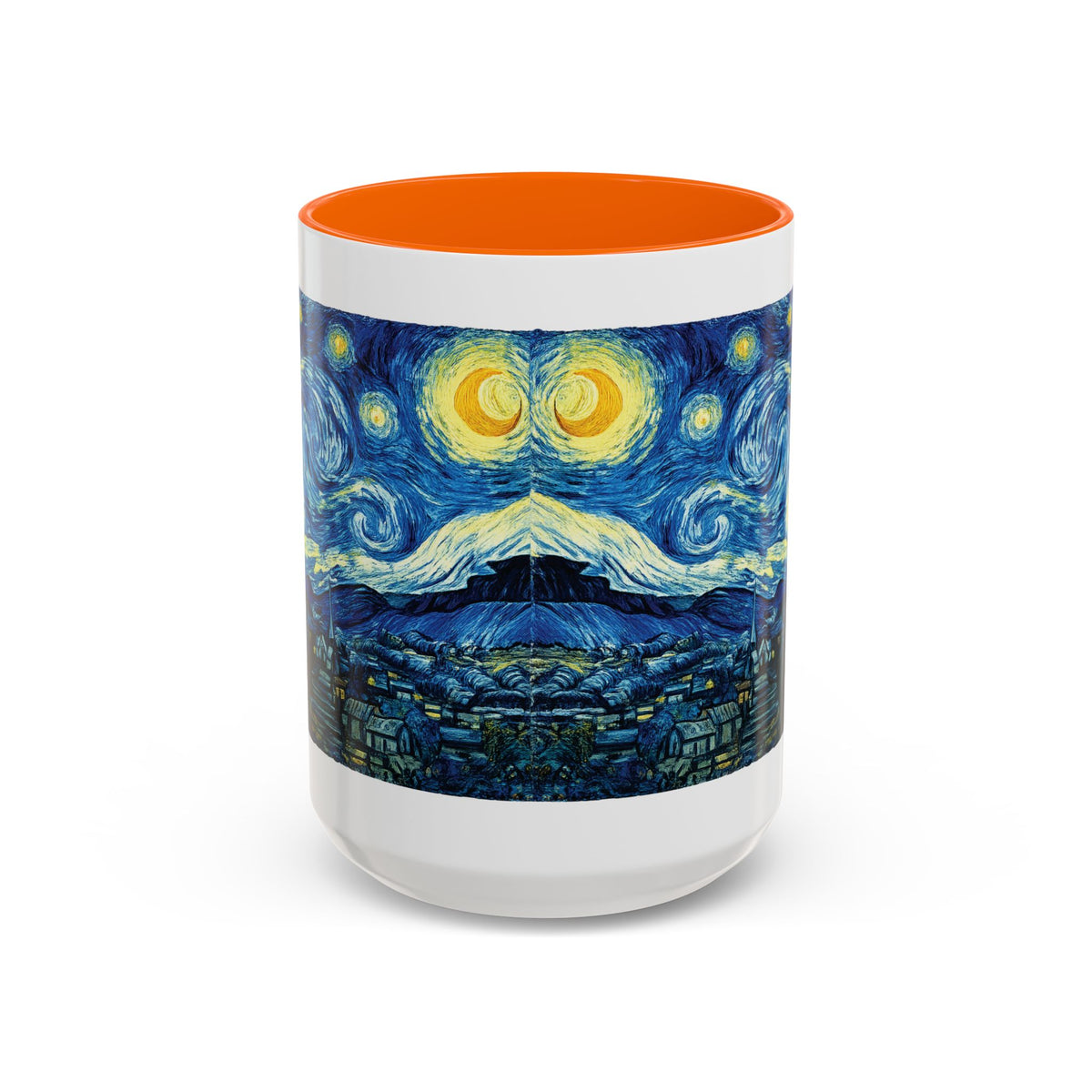 Starry Night Accent Coffee Mug — Van Gogh Style Night Sky Coffee Cup (11/15oz)