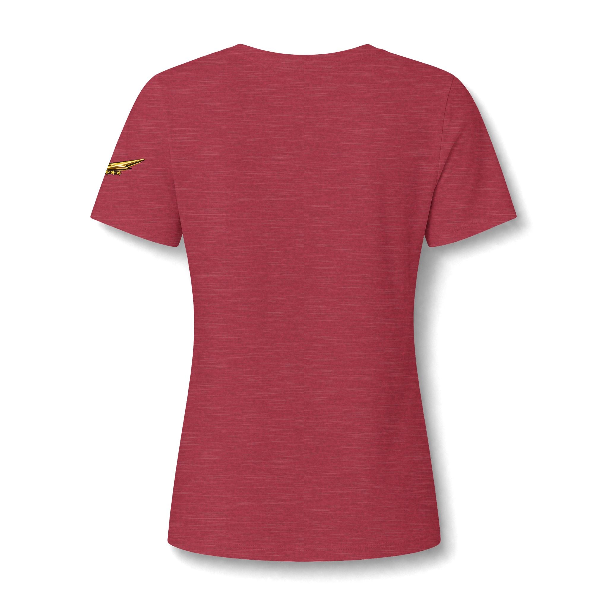 Women's V-Neck Tee — Flying Pig Angel Graphic