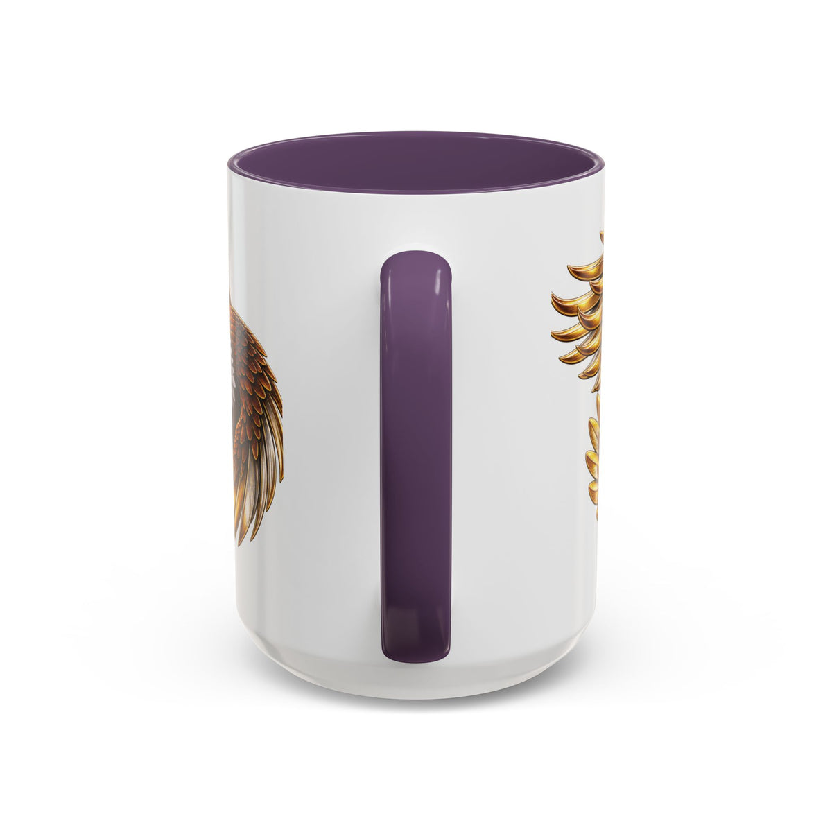 Golden Eagle Coffee Mug — Accent Ceramic Mug with Majestic Eagle Design
