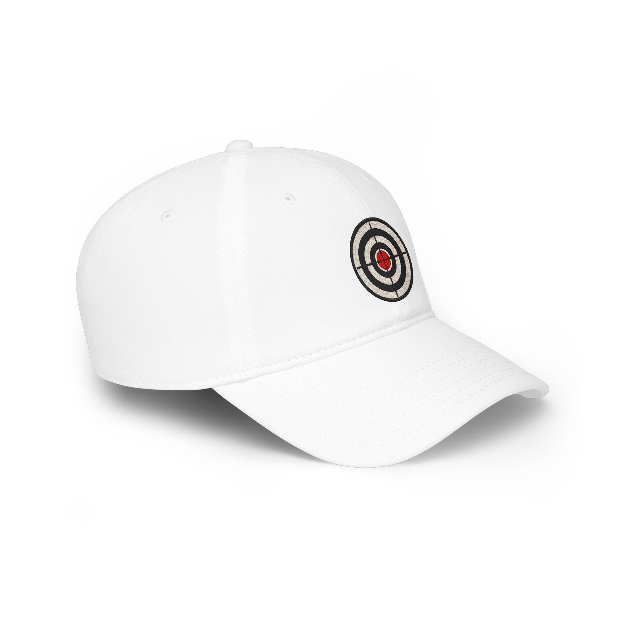 Target Bullseye Baseball Cap — Red Low Profile Hat
