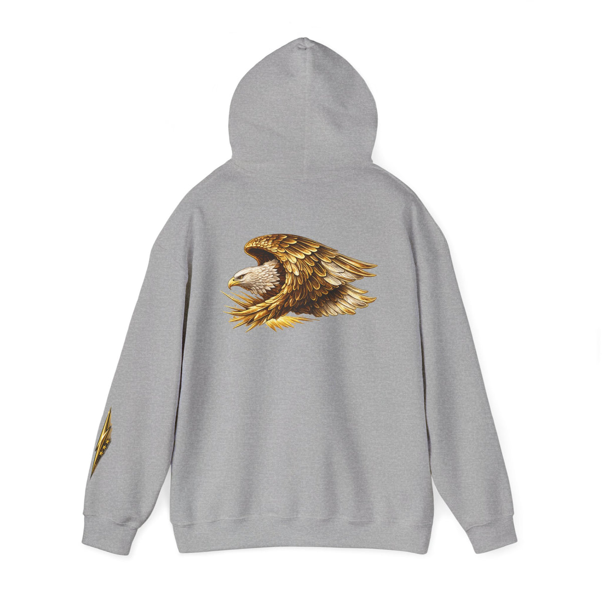 Eagle Wings Hoodie — Golden Bald Eagle Graphic Pullover