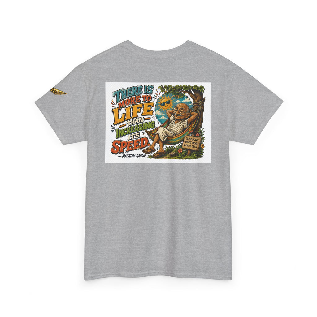 Relaxed Graphic Tee — "There Is More To Life Than Increasing Its Speed" Vintage Beach Shirt