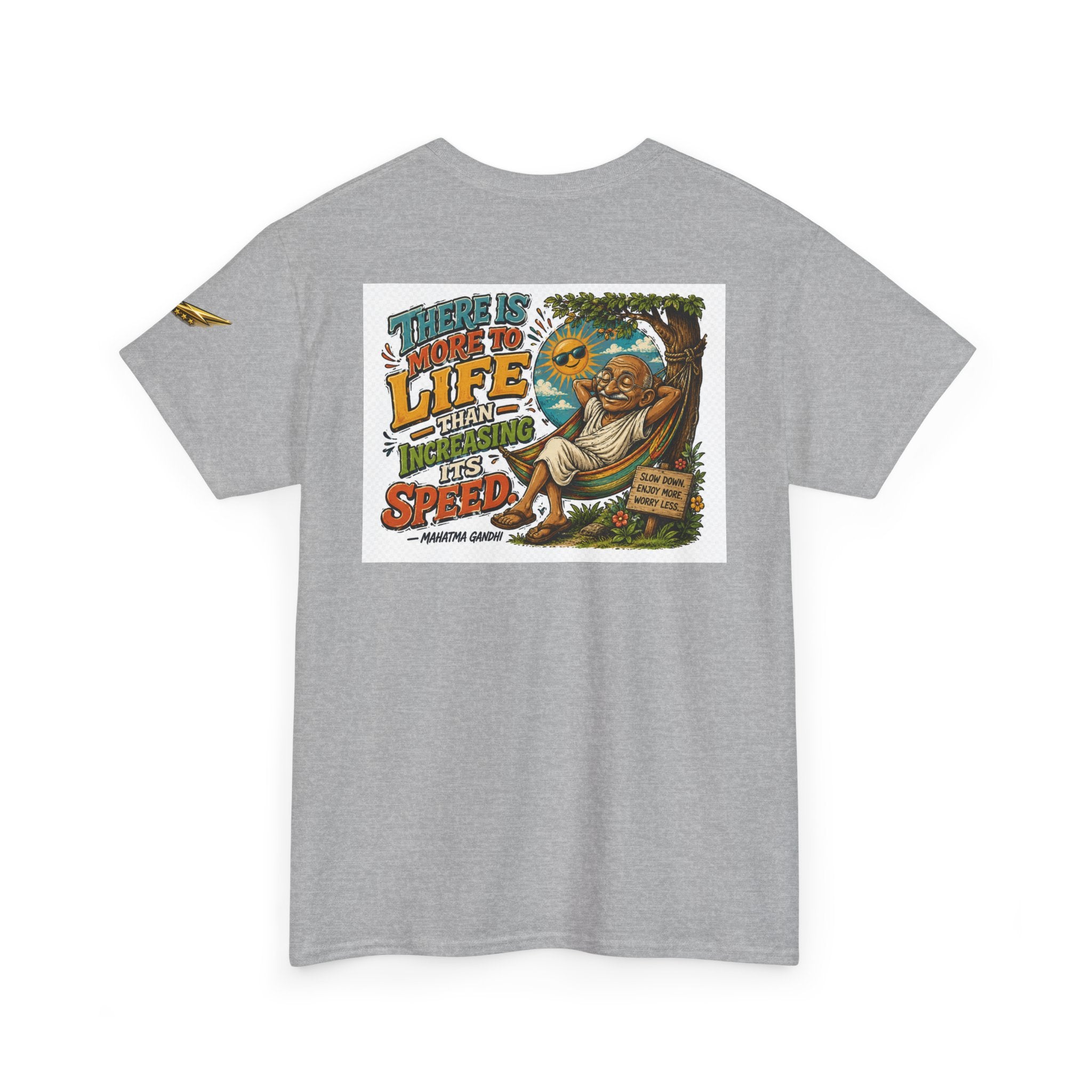 Relaxed Graphic Tee — "There Is More To Life Than Increasing Its Speed" Vintage Beach Shirt