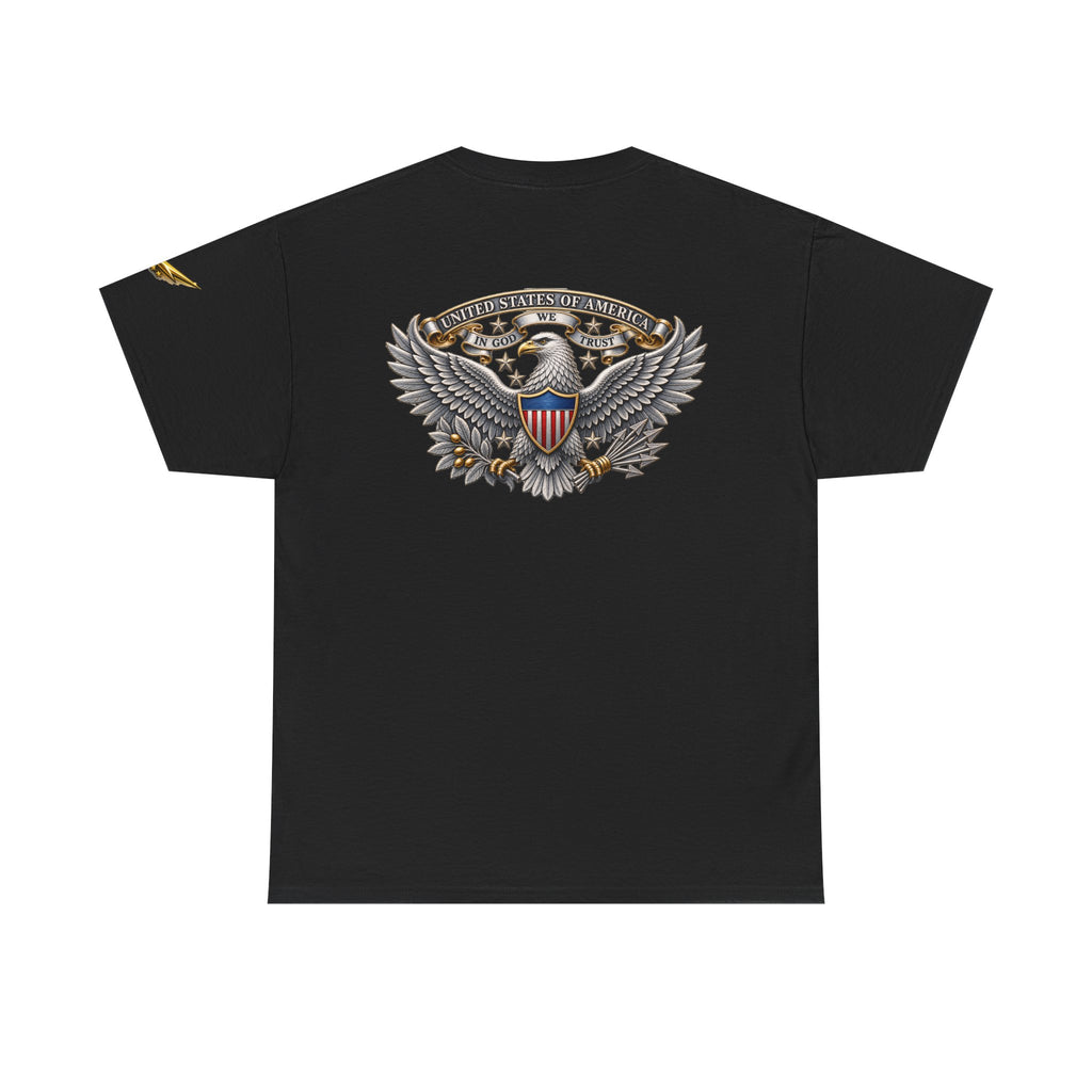 Patriotic Eagle Graphic Tee – American Shield Front & Back T‑Shirt