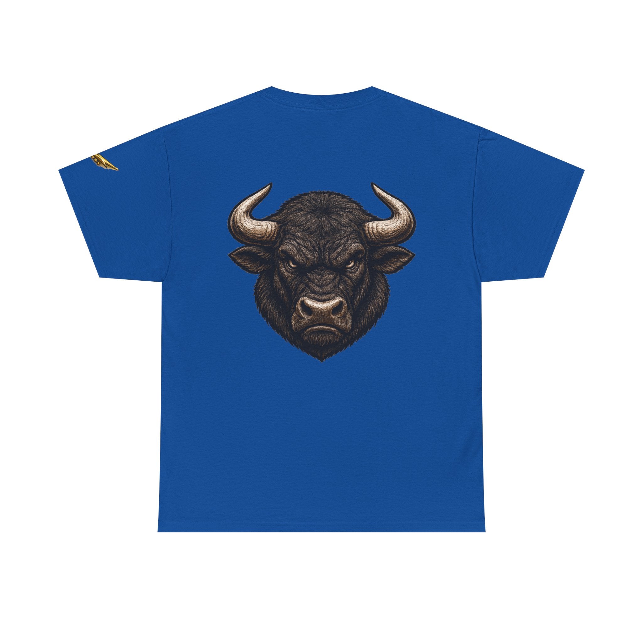Bull Head Graphic Tee — Fierce Bison Illustration T-Shirt