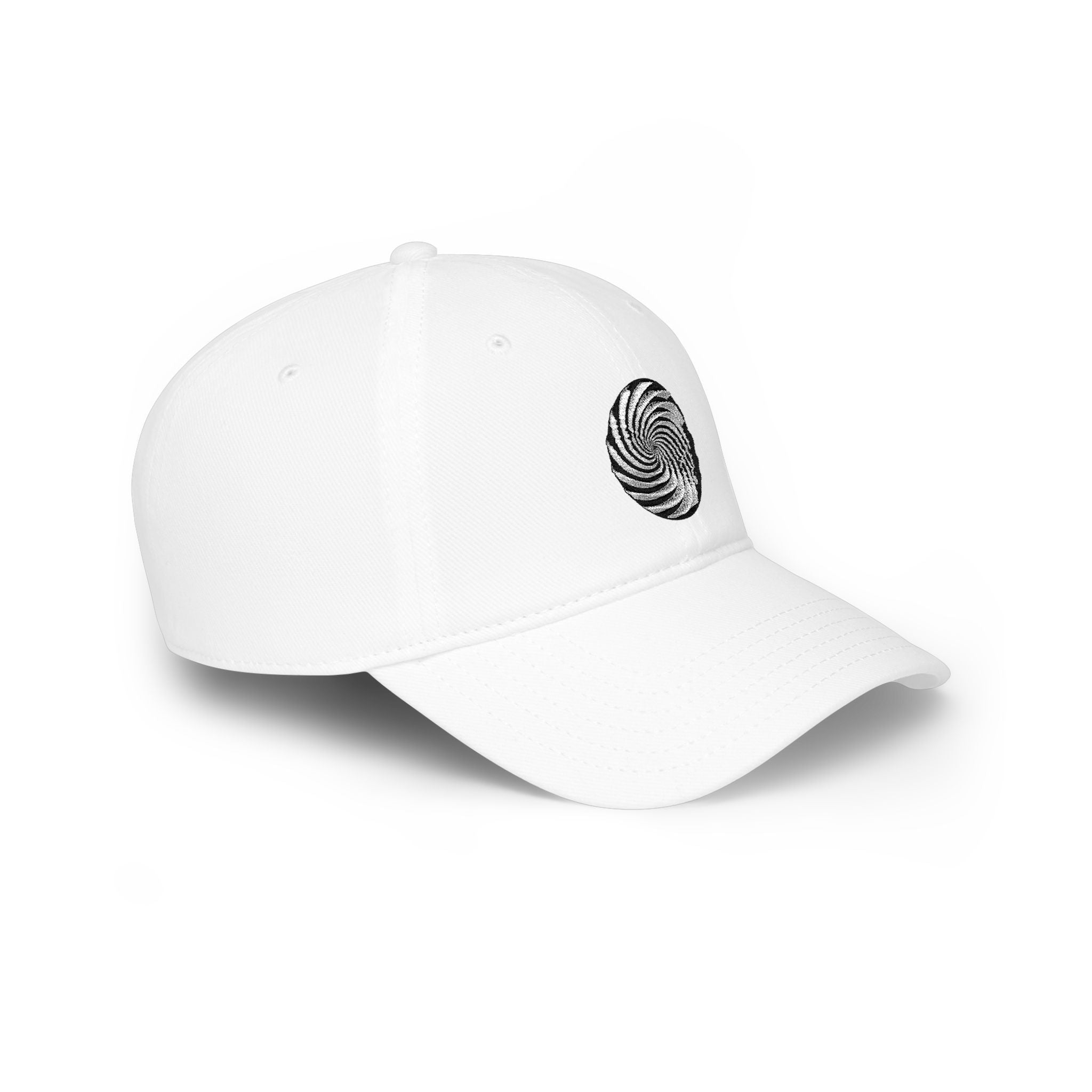 Spiral Swirl Embroidered Cap — Low Profile Baseball Hat