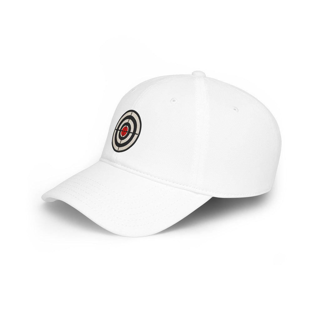 Target Bullseye Baseball Cap — Red Low Profile Hat