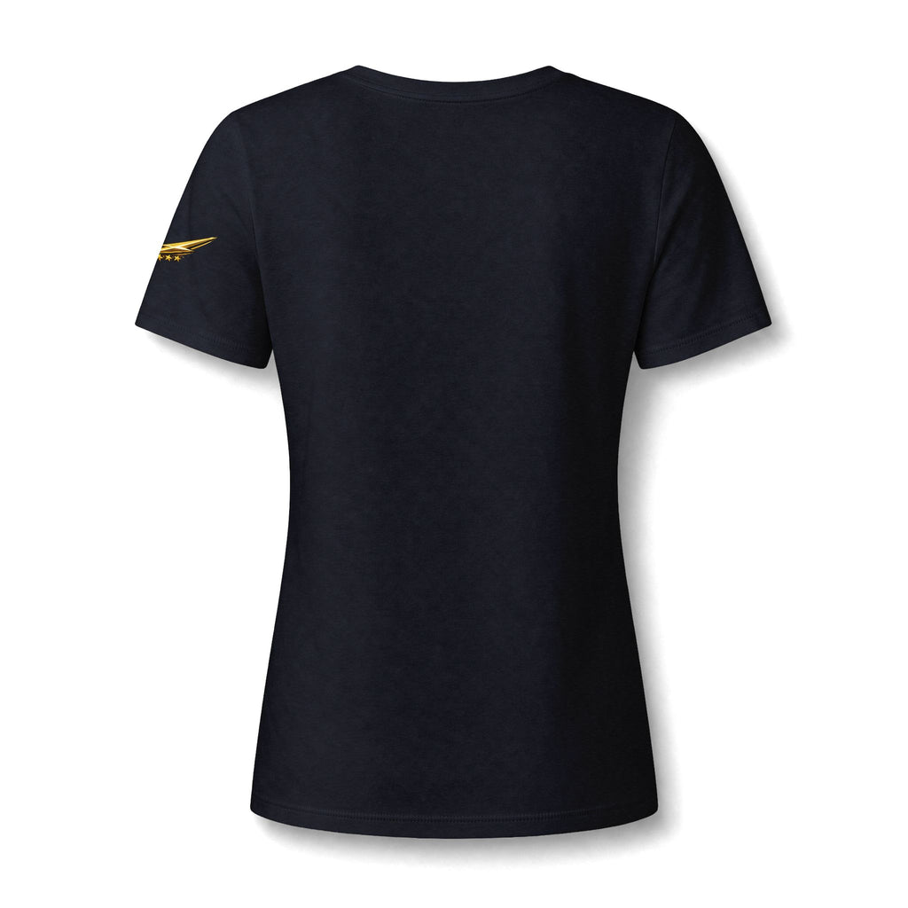 Women's V-Neck Tee — 'Helicopter Mom' Graphic Shirt