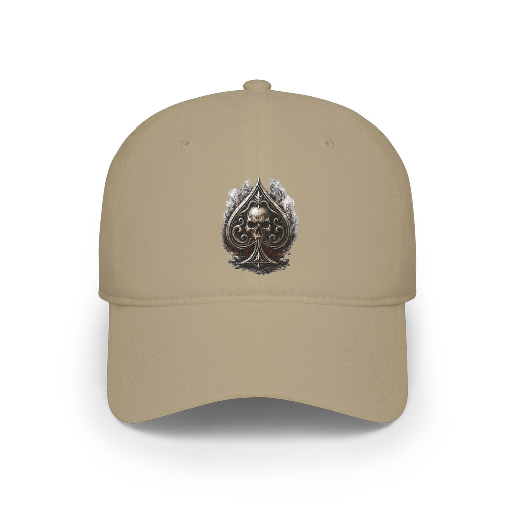 Skull Ace Embroidered Baseball Cap